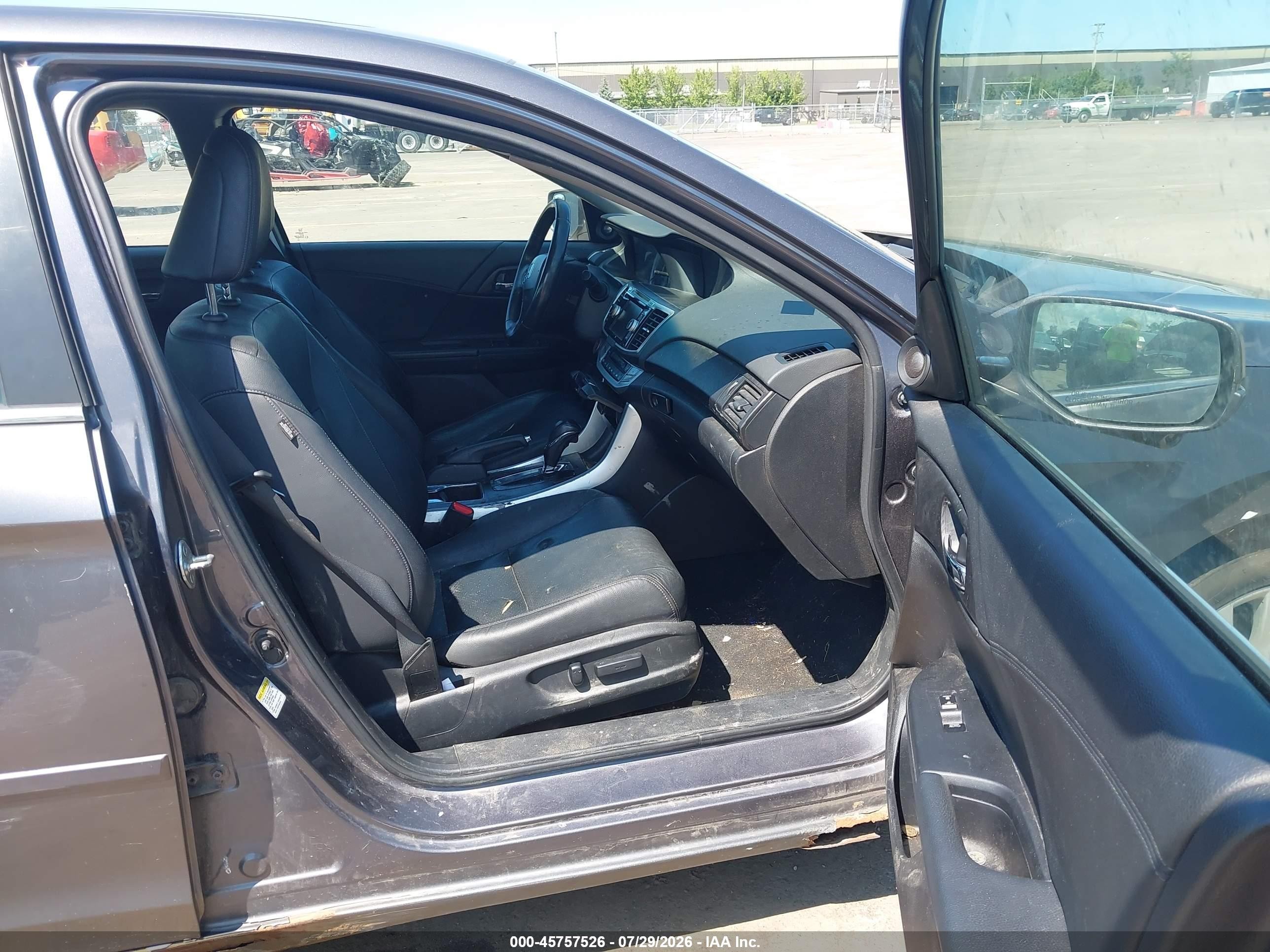 2013 Honda Accord Ex-l Gray vin: 1HGCR2F81DA016494