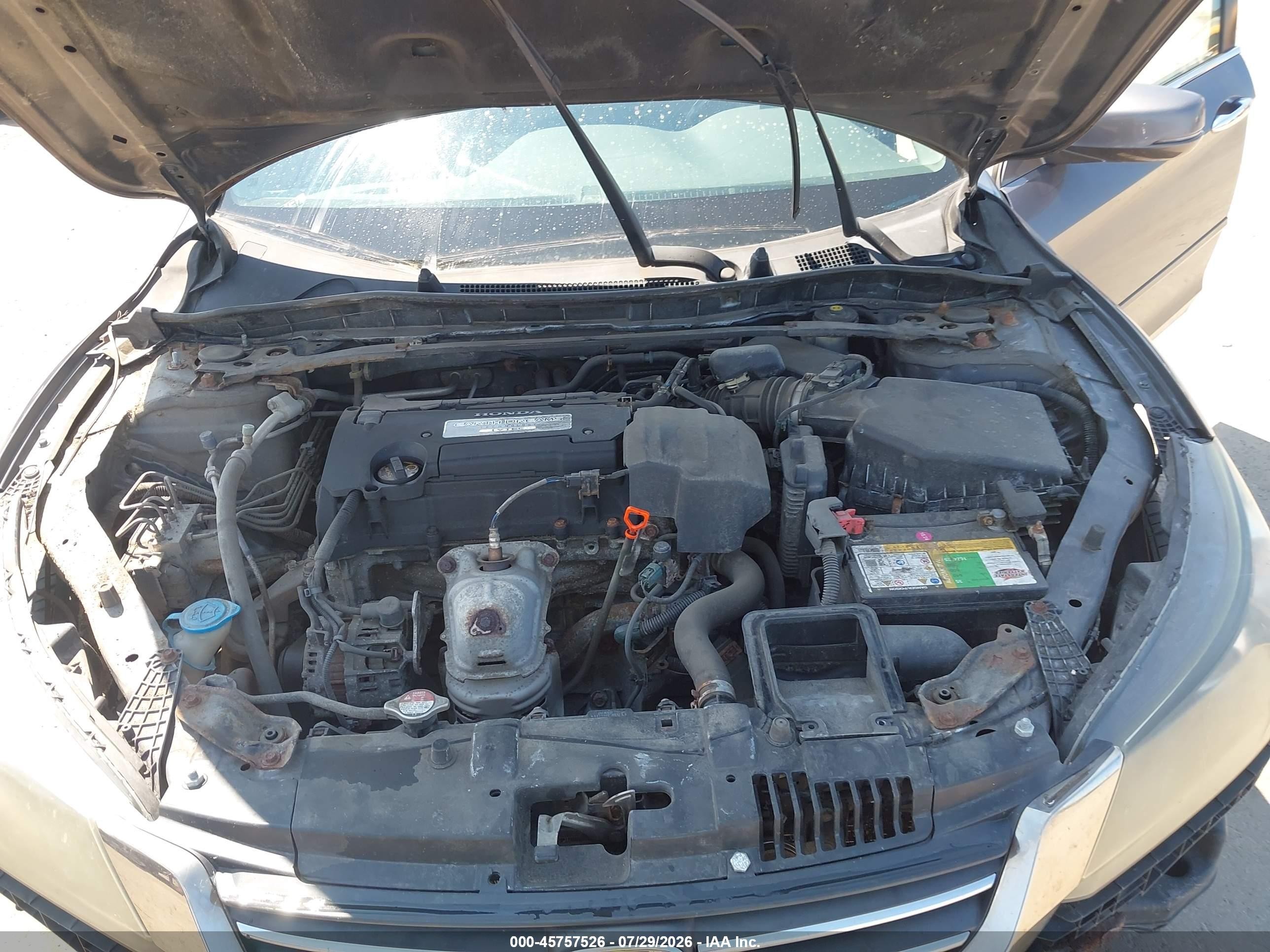 2013 Honda Accord Ex-l Gray vin: 1HGCR2F81DA016494