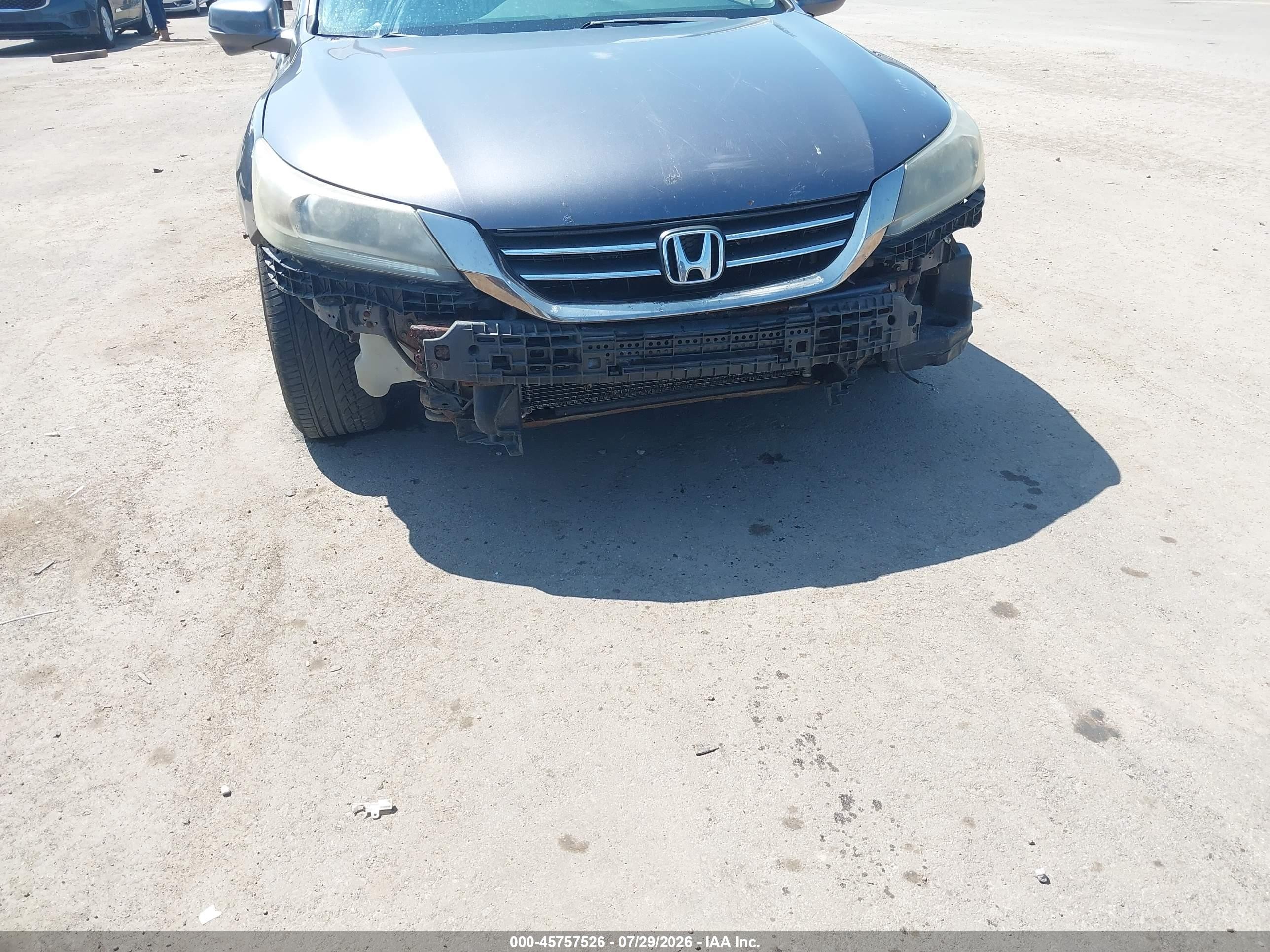2013 Honda Accord Ex-l Gray vin: 1HGCR2F81DA016494
