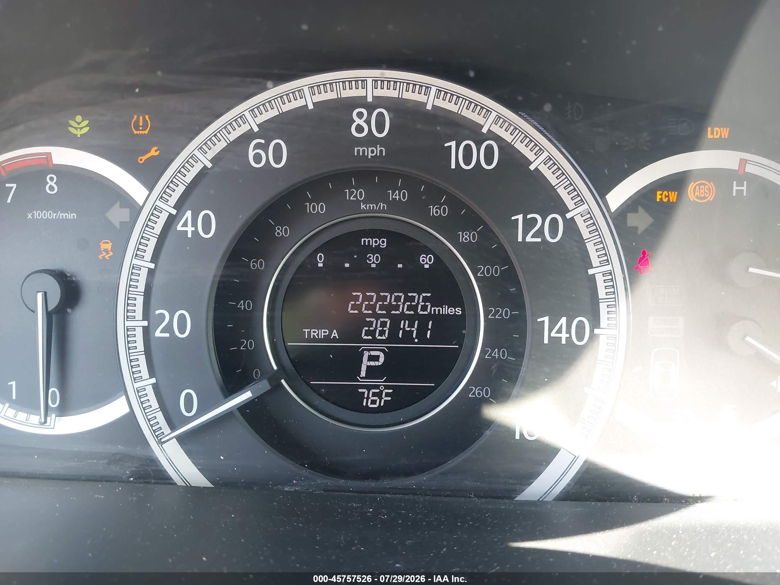 2013 Honda Accord Ex-l Gray vin: 1HGCR2F81DA016494