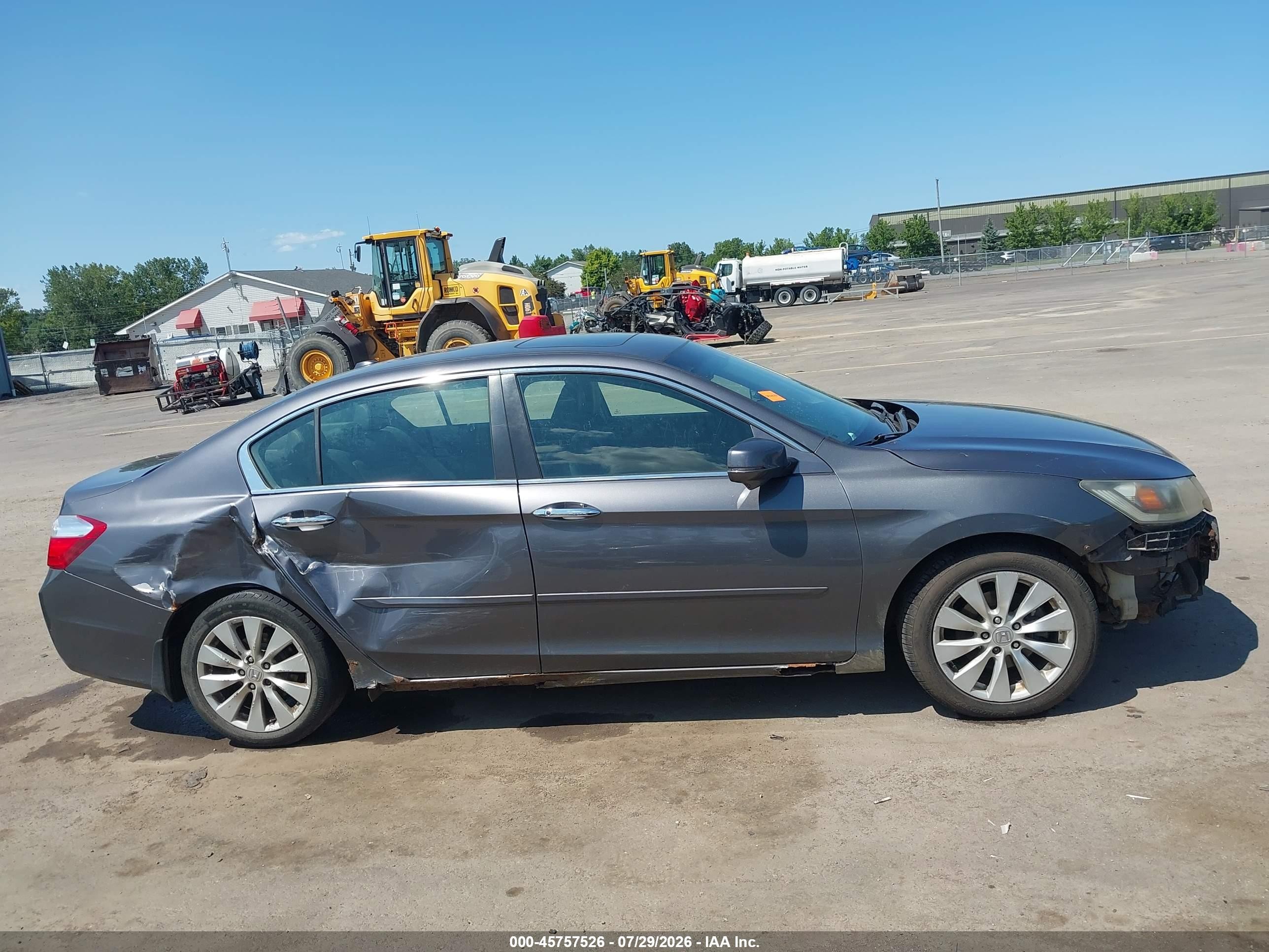 2013 Honda Accord Ex-l Gray vin: 1HGCR2F81DA016494