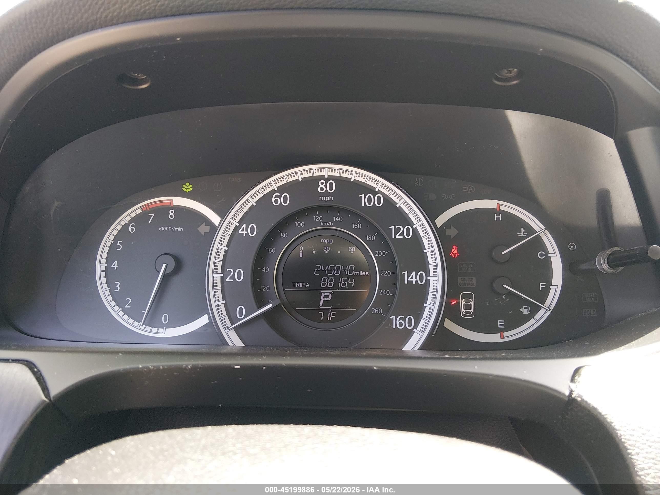 2013 Honda Accord Ex-l Blue vin: 1HGCR2F81DA016611