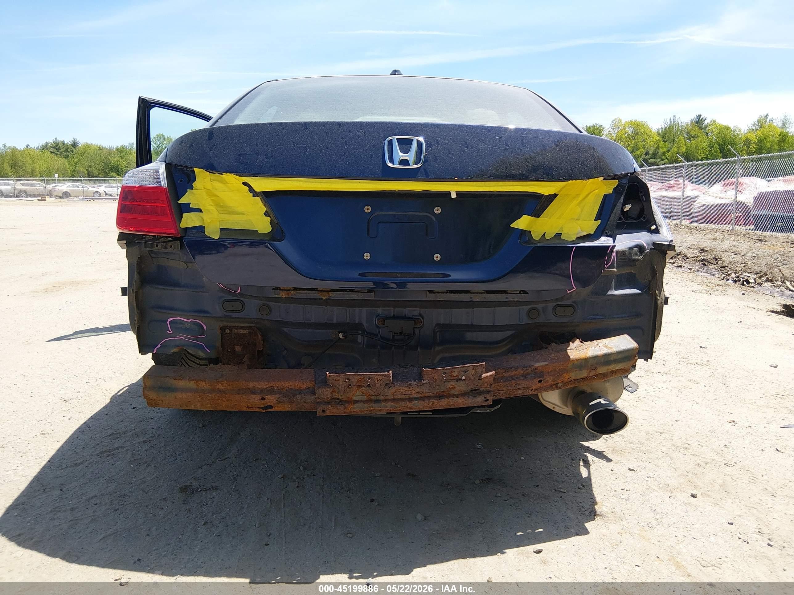 2013 Honda Accord Ex-l Blue vin: 1HGCR2F81DA016611