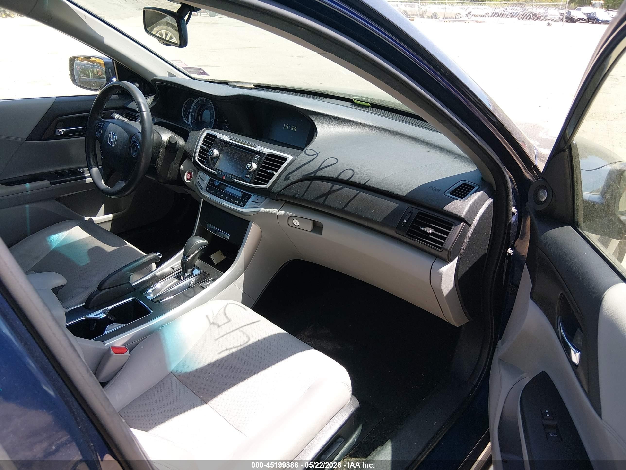 2013 Honda Accord Ex-l Blue vin: 1HGCR2F81DA016611