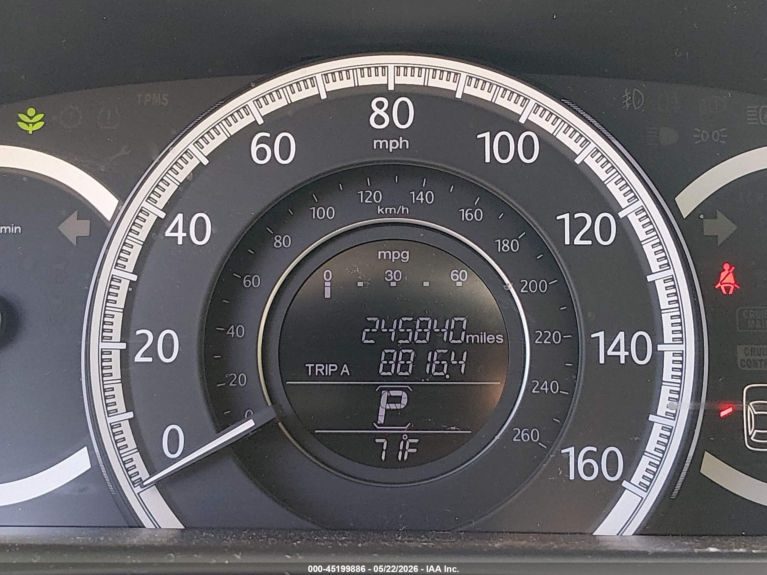 2013 Honda Accord Ex-l Blue vin: 1HGCR2F81DA016611