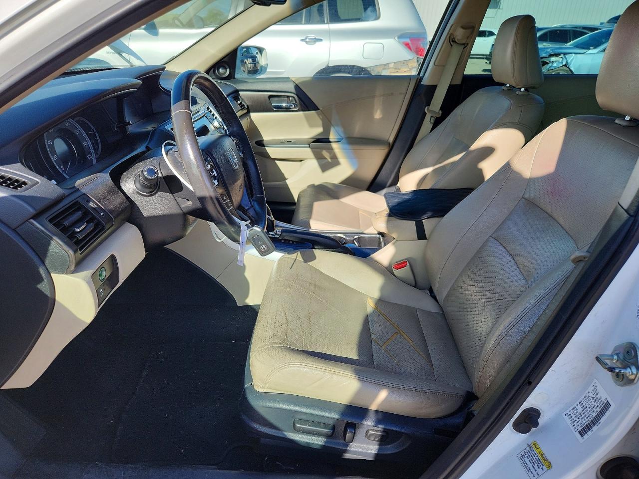2013 Honda Accord Exl White vin: 1HGCR2F81DA018729