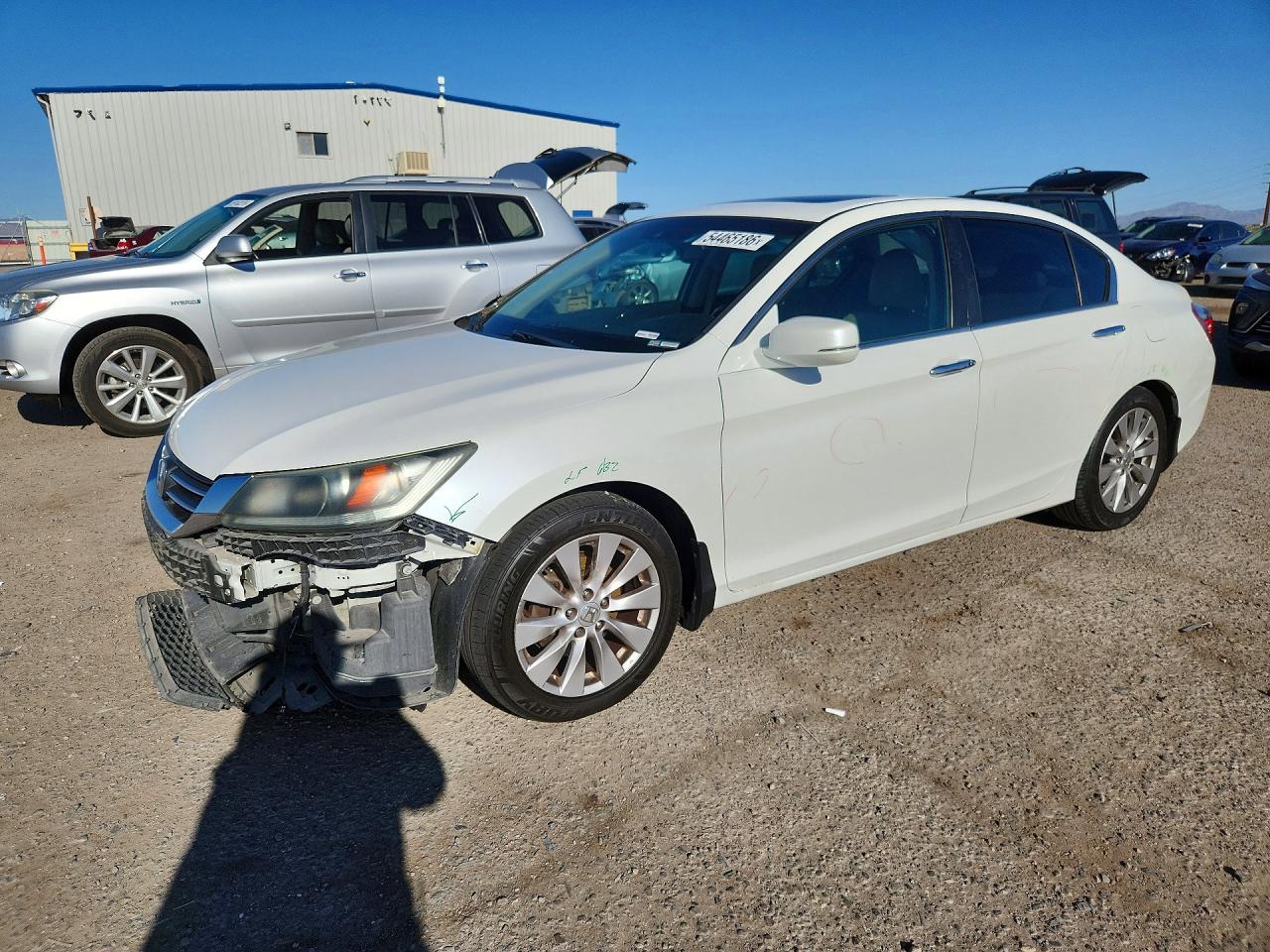 2013 Honda Accord Exl White vin: 1HGCR2F81DA018729