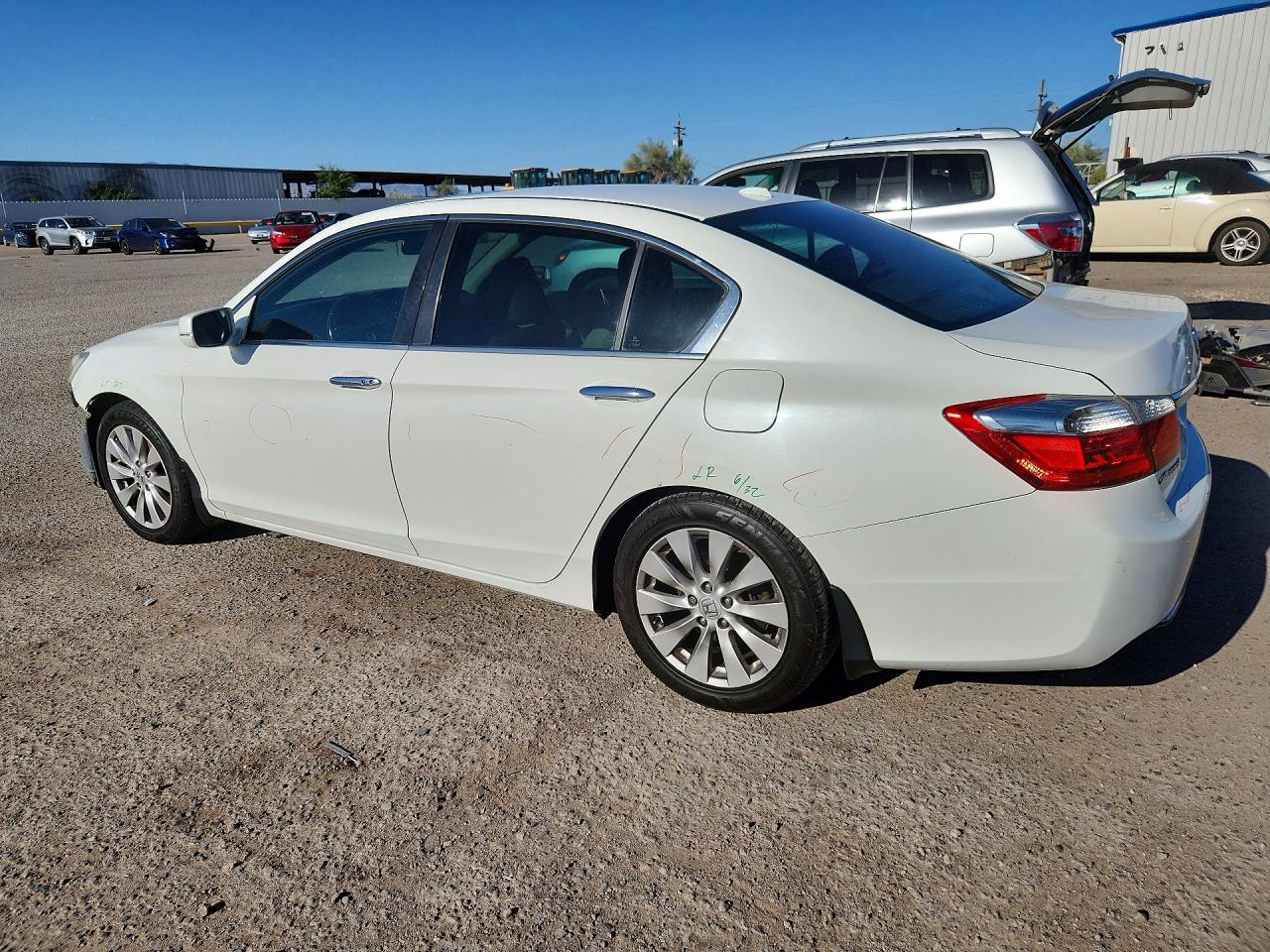 2013 Honda Accord Exl White vin: 1HGCR2F81DA018729