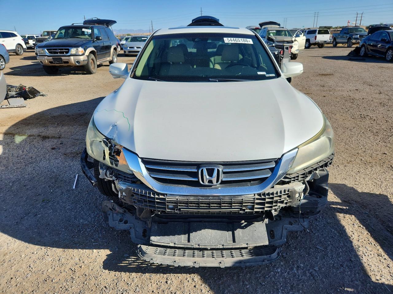 2013 Honda Accord Exl White vin: 1HGCR2F81DA018729