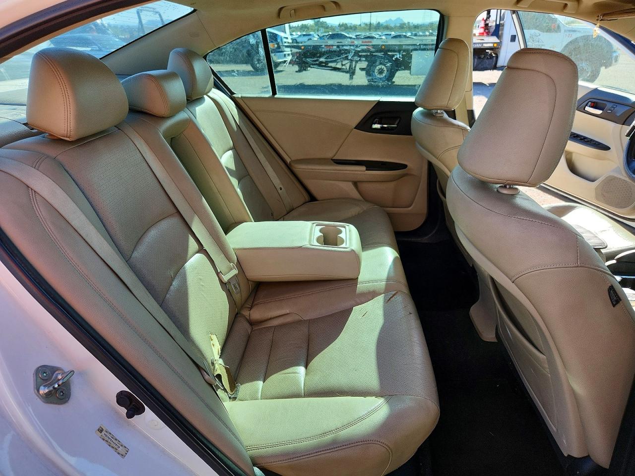 2013 Honda Accord Exl White vin: 1HGCR2F81DA018729