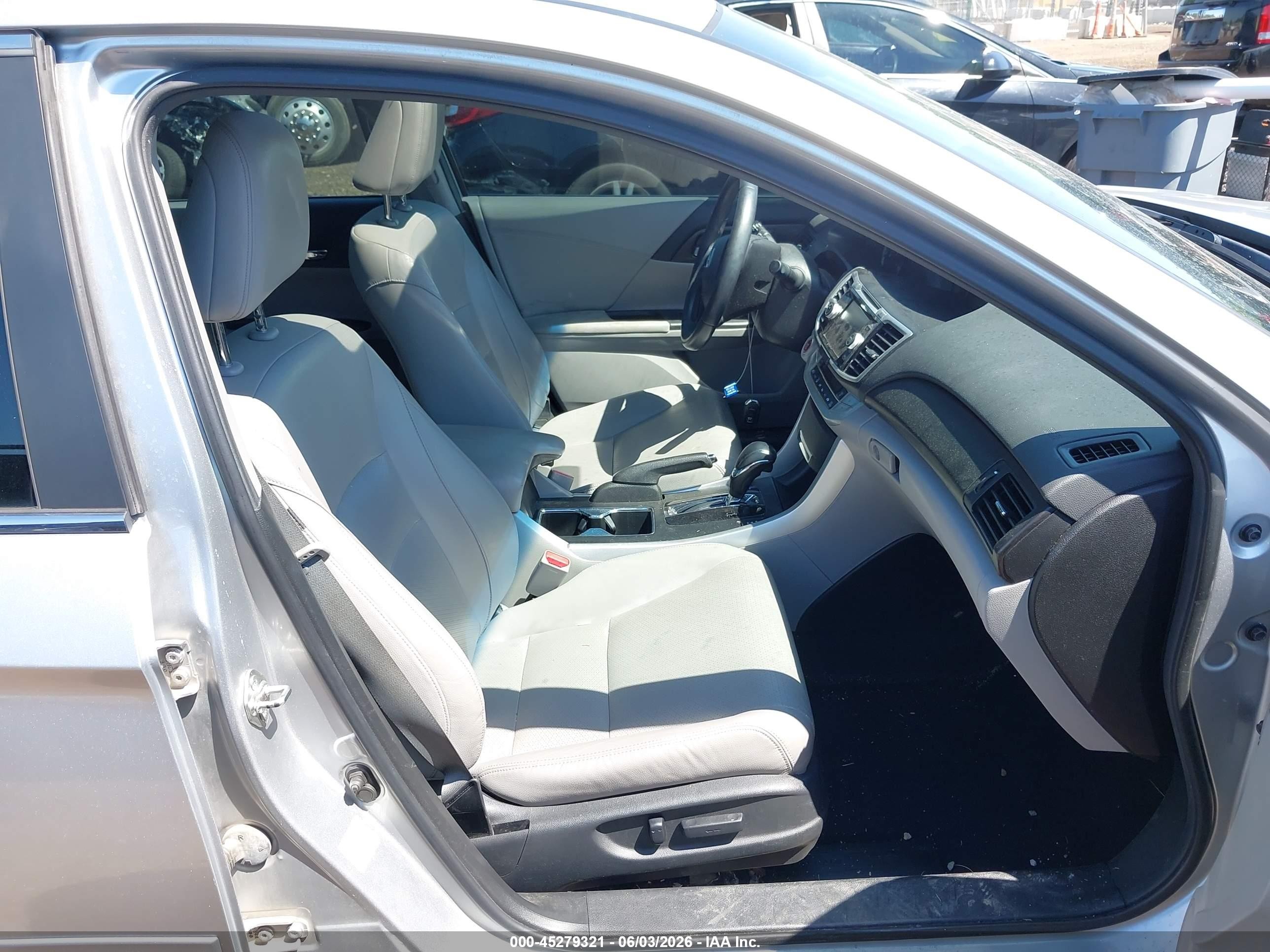 2013 Honda Accord Ex-l Silver vin: 1HGCR2F81DA036583
