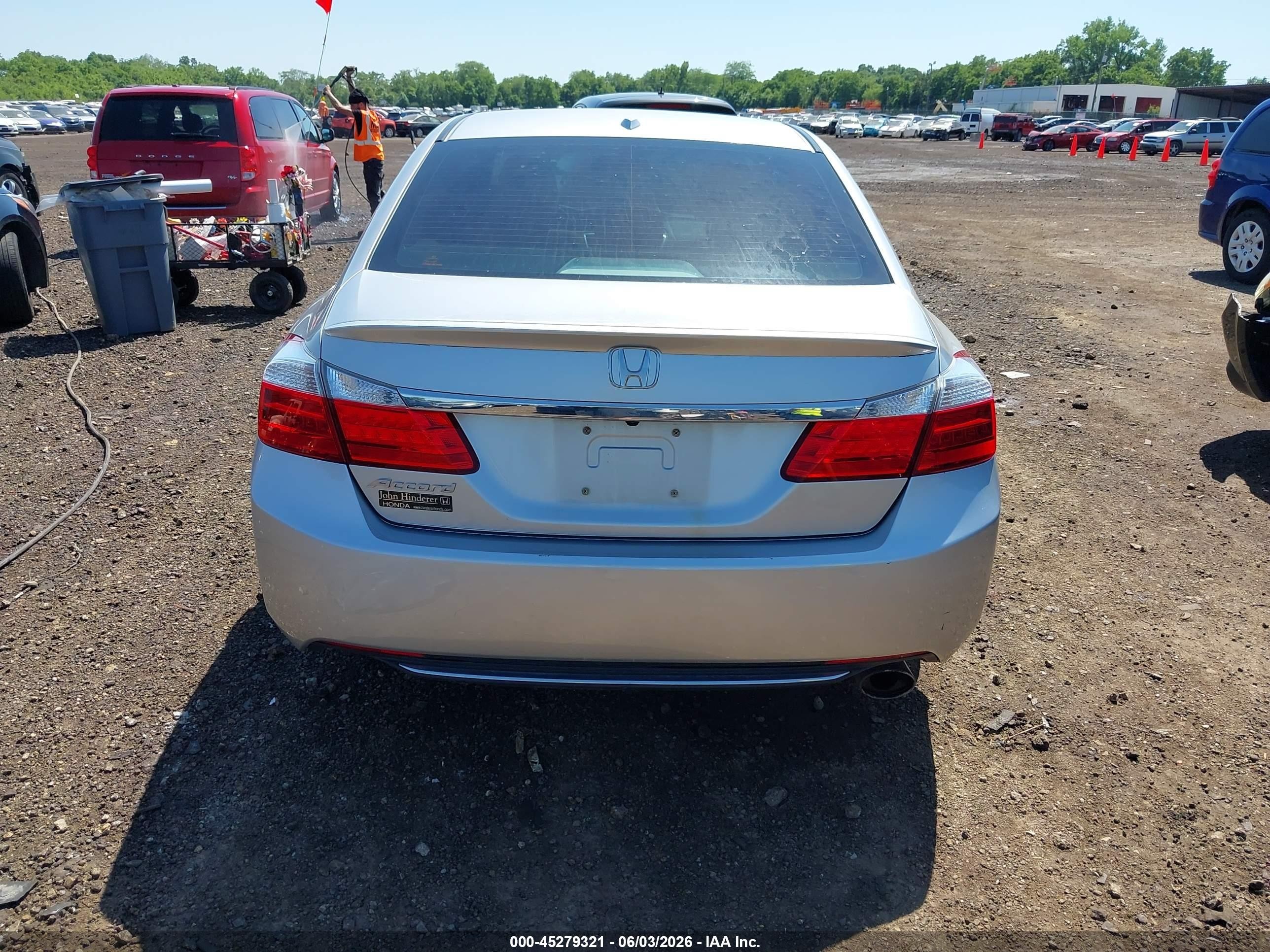 2013 Honda Accord Ex-l Silver vin: 1HGCR2F81DA036583
