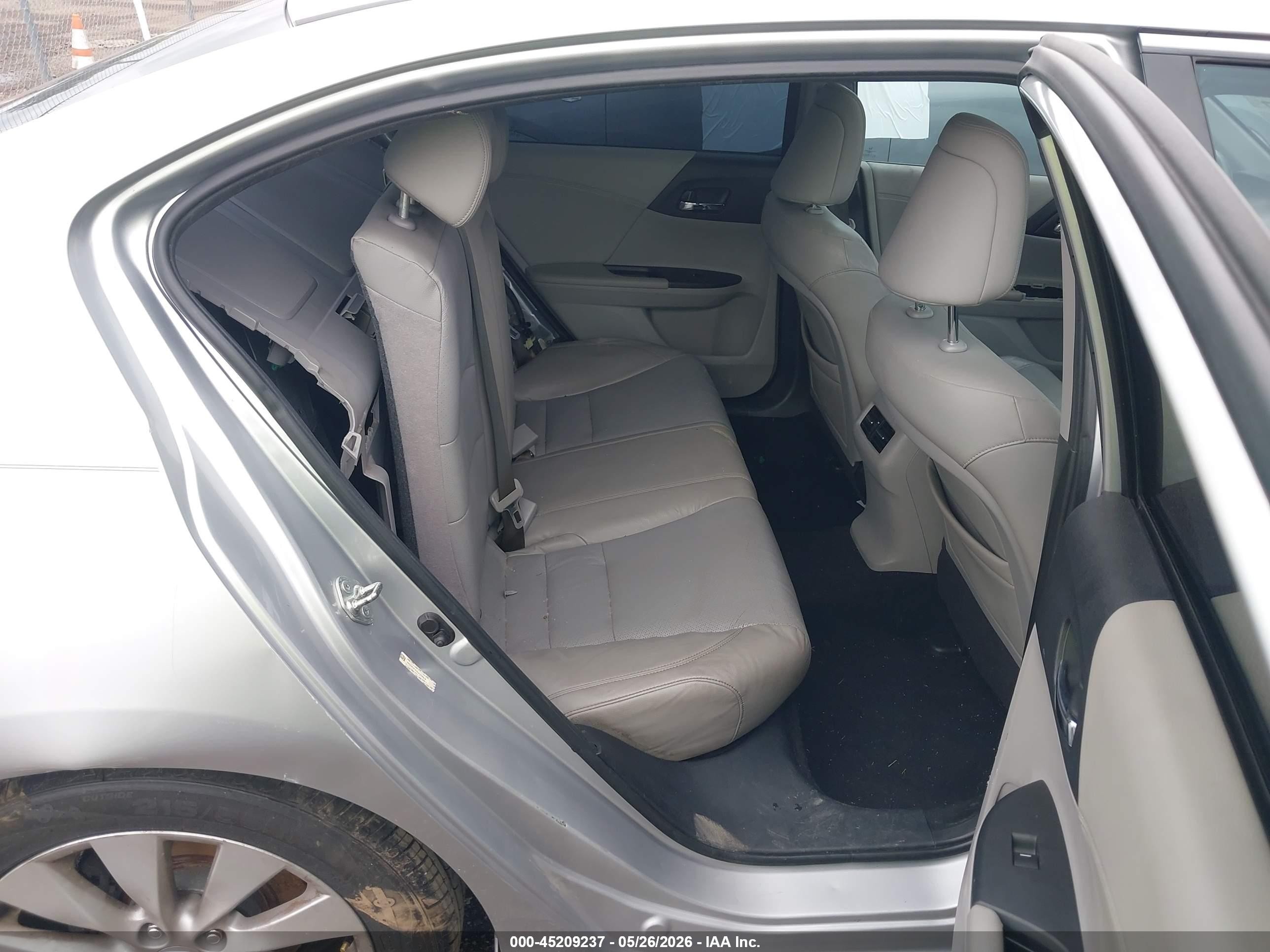 2013 Honda Accord Ex-l Silver vin: 1HGCR2F81DA038818