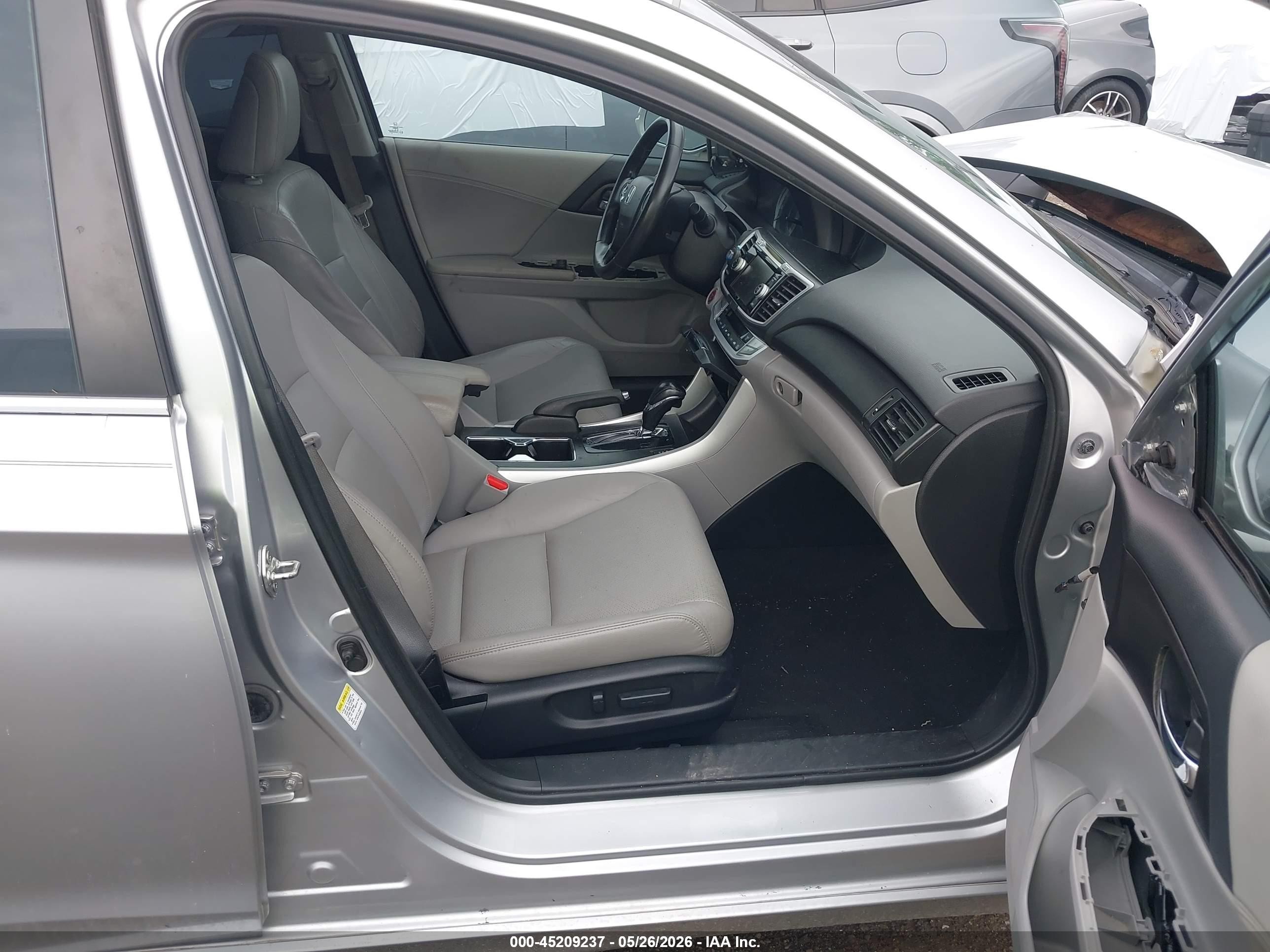 2013 Honda Accord Ex-l Silver vin: 1HGCR2F81DA038818