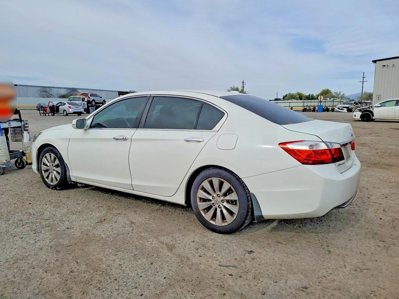 2013 Honda Accord Exl White vin: 1HGCR2F81DA089235
