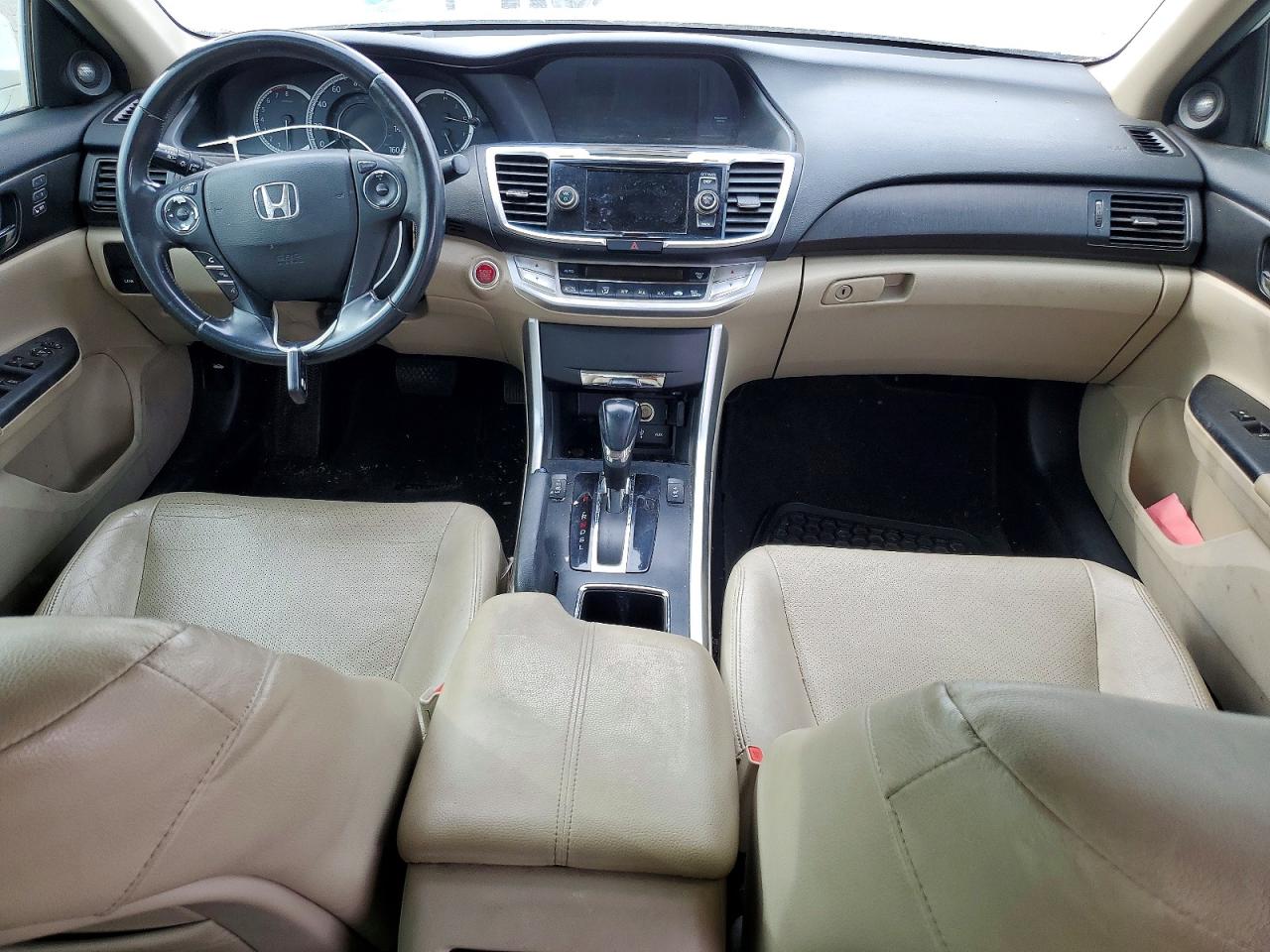2013 Honda Accord Exl White vin: 1HGCR2F81DA089235