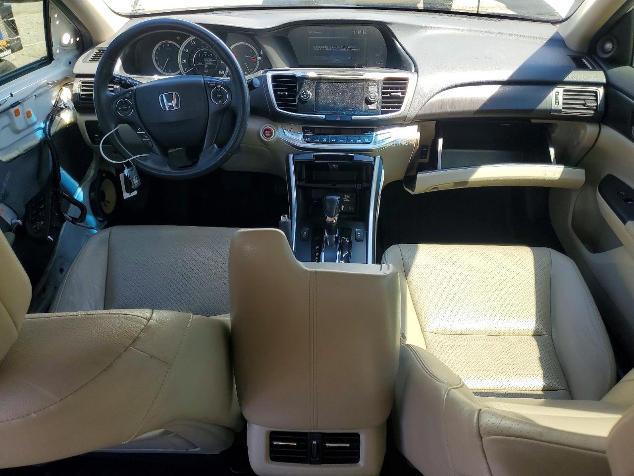 2013 Honda Accord Exl White vin: 1HGCR2F81DA091132