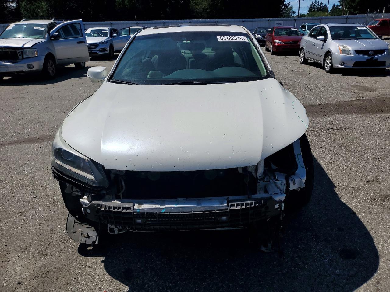 2013 Honda Accord Exl White vin: 1HGCR2F81DA091132