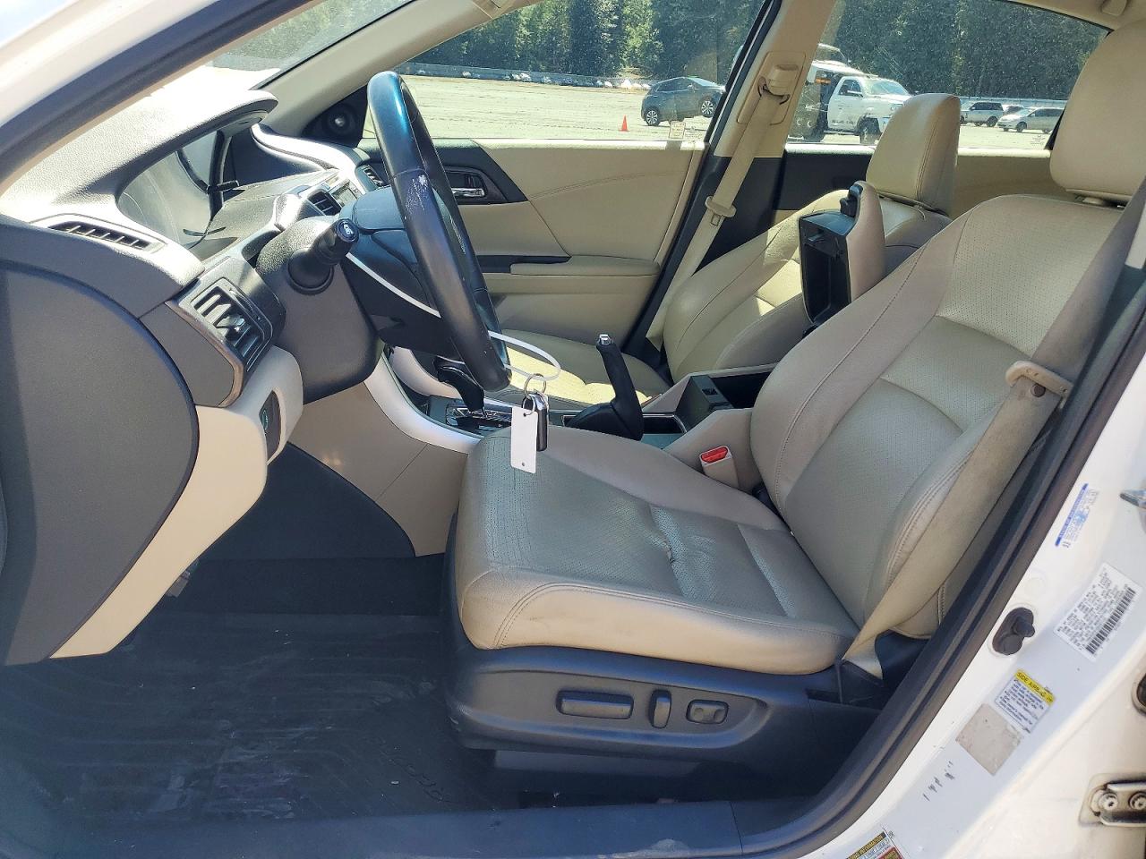 2013 Honda Accord Exl White vin: 1HGCR2F81DA091132