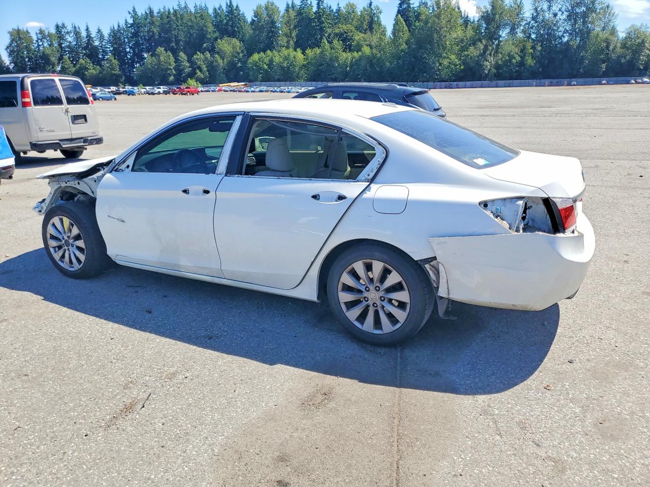 2013 Honda Accord Exl White vin: 1HGCR2F81DA091132
