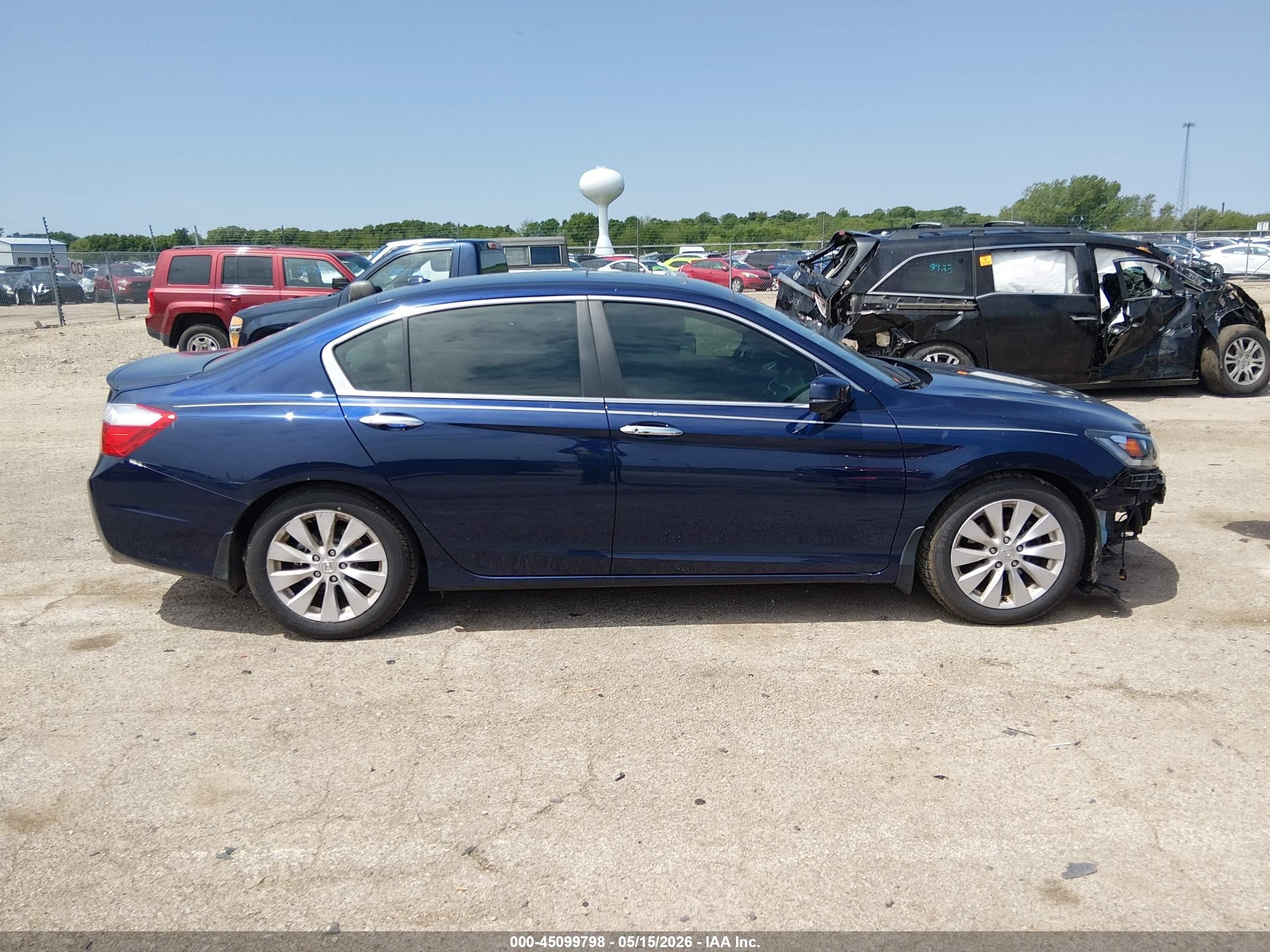 2013 Honda Accord Ex-l Blue vin: 1HGCR2F81DA097660