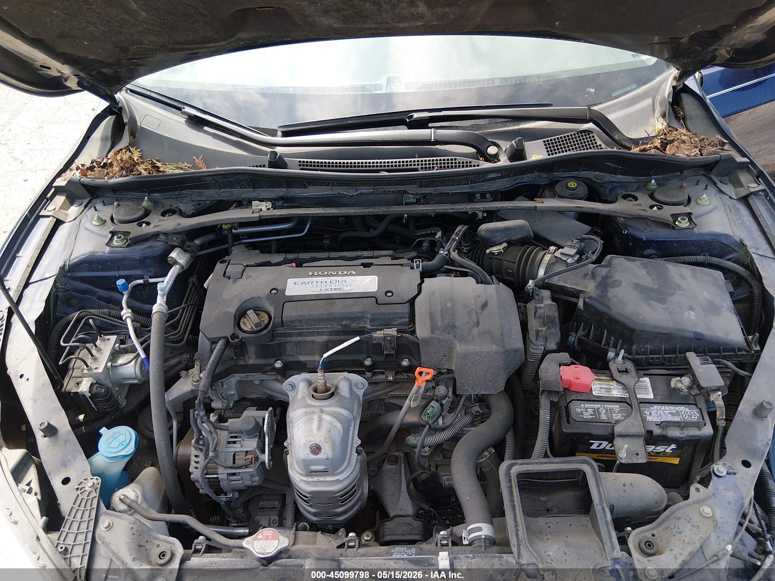 2013 Honda Accord Ex-l Blue vin: 1HGCR2F81DA097660