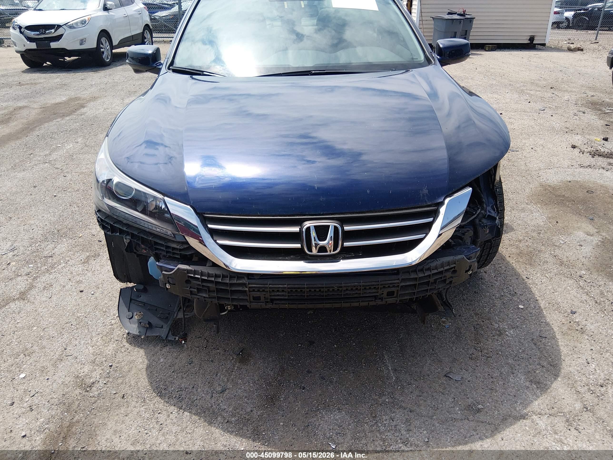2013 Honda Accord Ex-l Blue vin: 1HGCR2F81DA097660