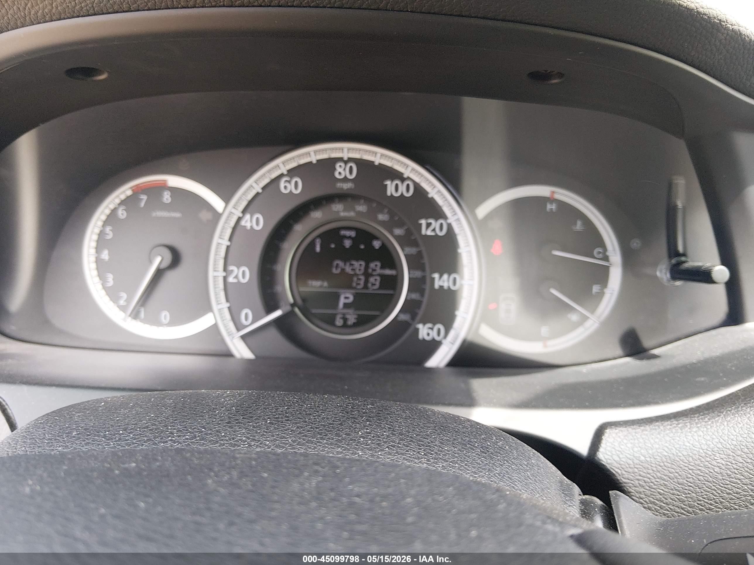2013 Honda Accord Ex-l Blue vin: 1HGCR2F81DA097660