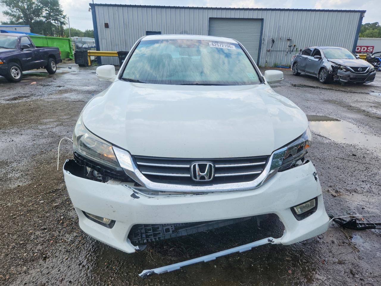 2013 Honda Accord Exl White vin: 1HGCR2F81DA154116
