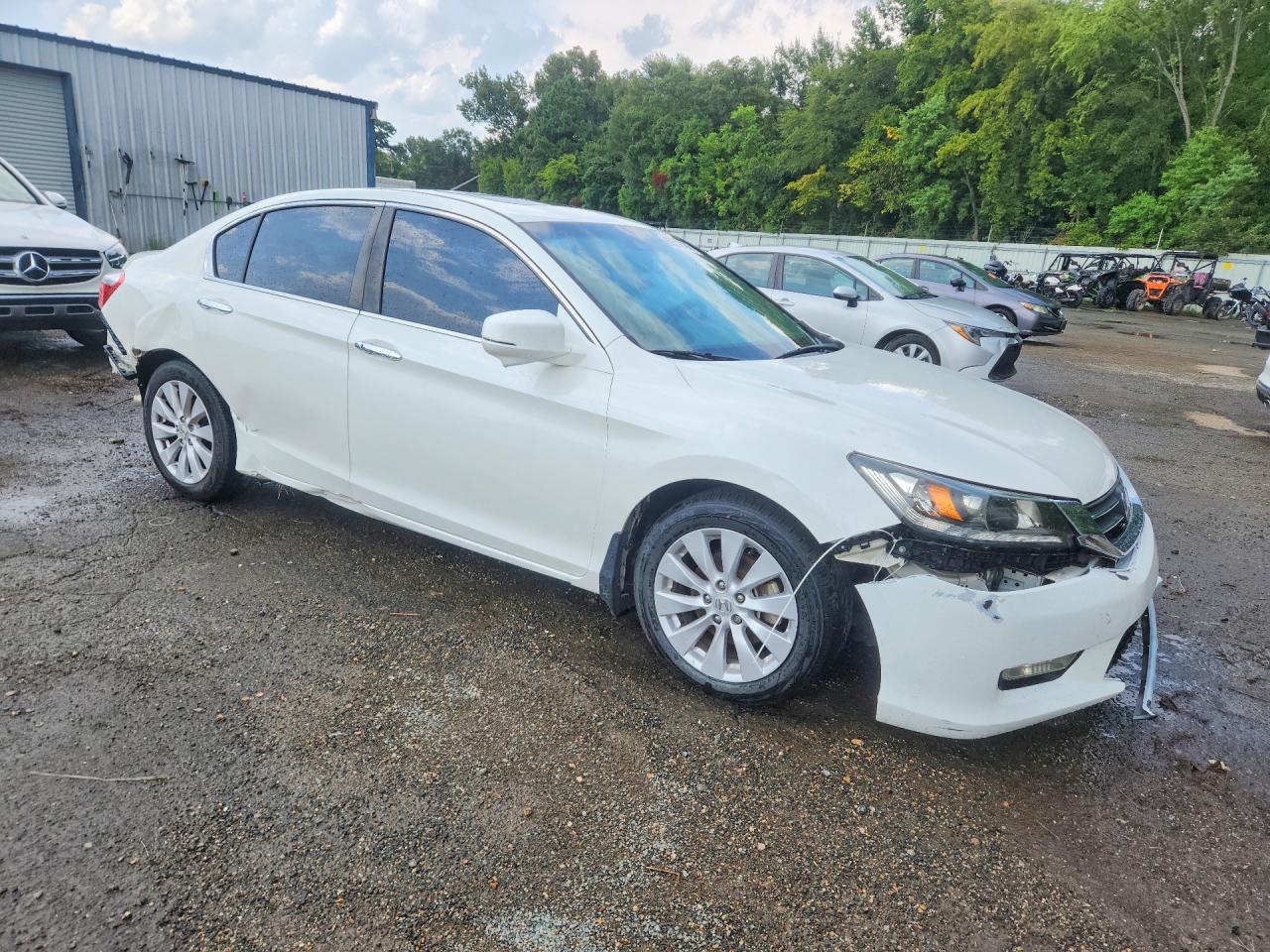2013 Honda Accord Exl White vin: 1HGCR2F81DA154116