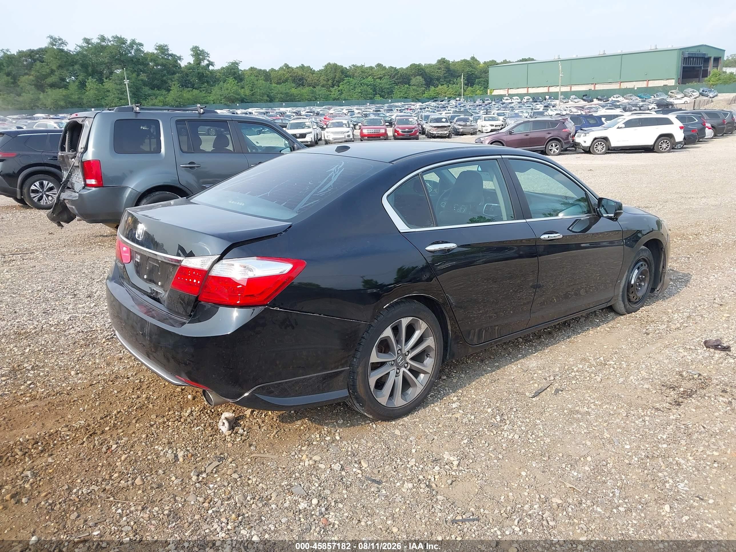 2013 Honda Accord Ex-l Black vin: 1HGCR2F81DA155489