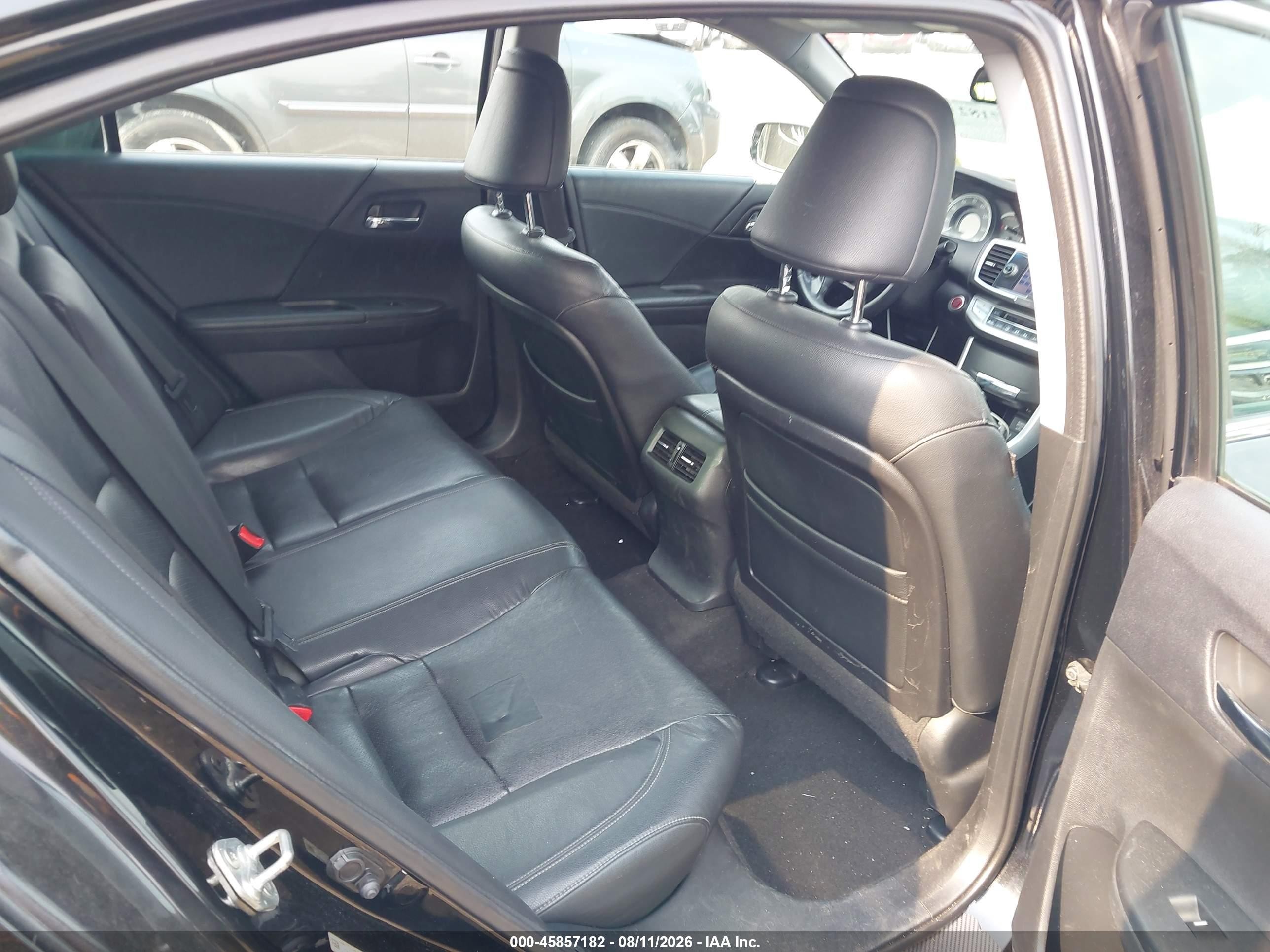 2013 Honda Accord Ex-l Black vin: 1HGCR2F81DA155489