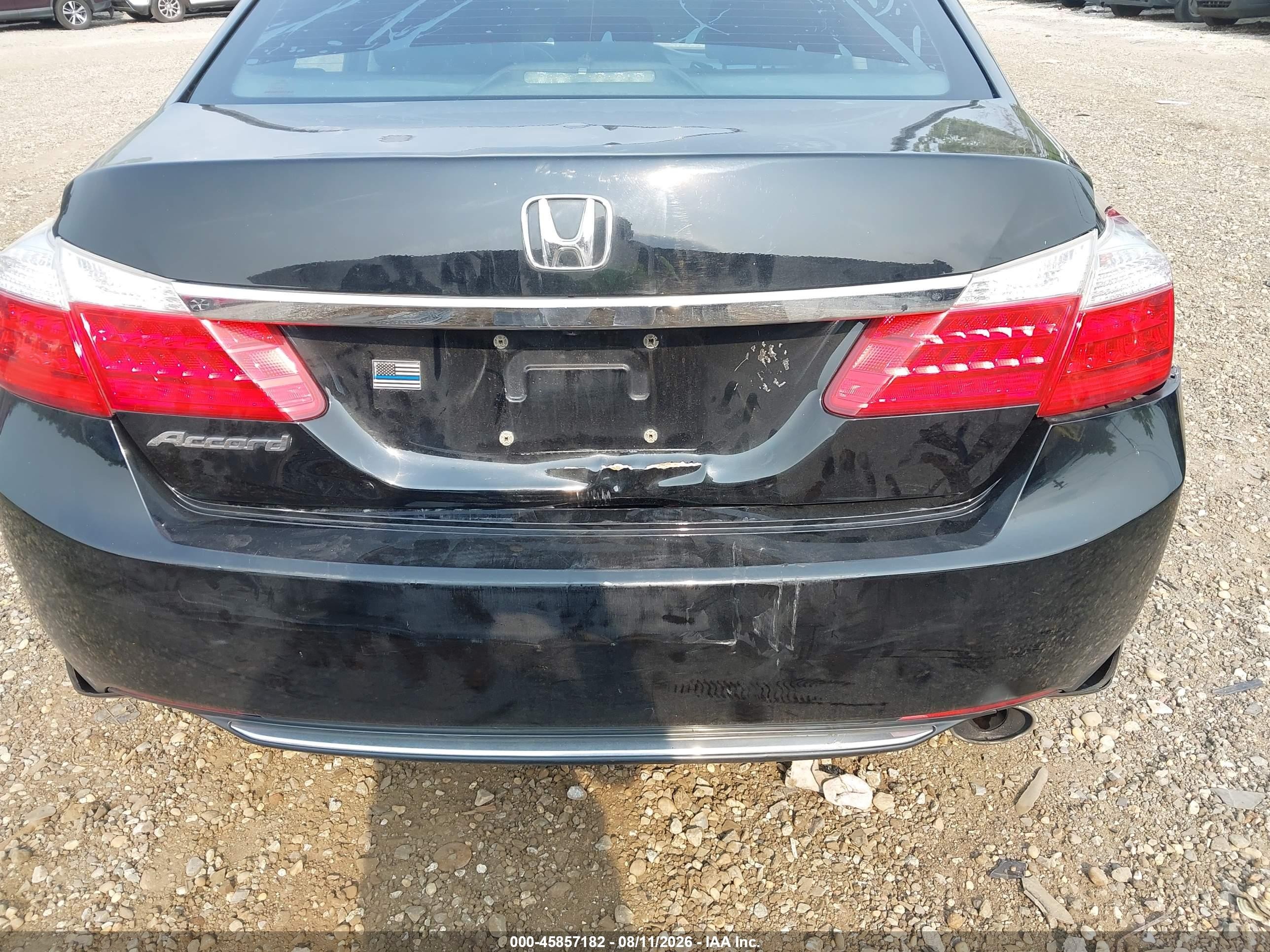 2013 Honda Accord Ex-l Black vin: 1HGCR2F81DA155489