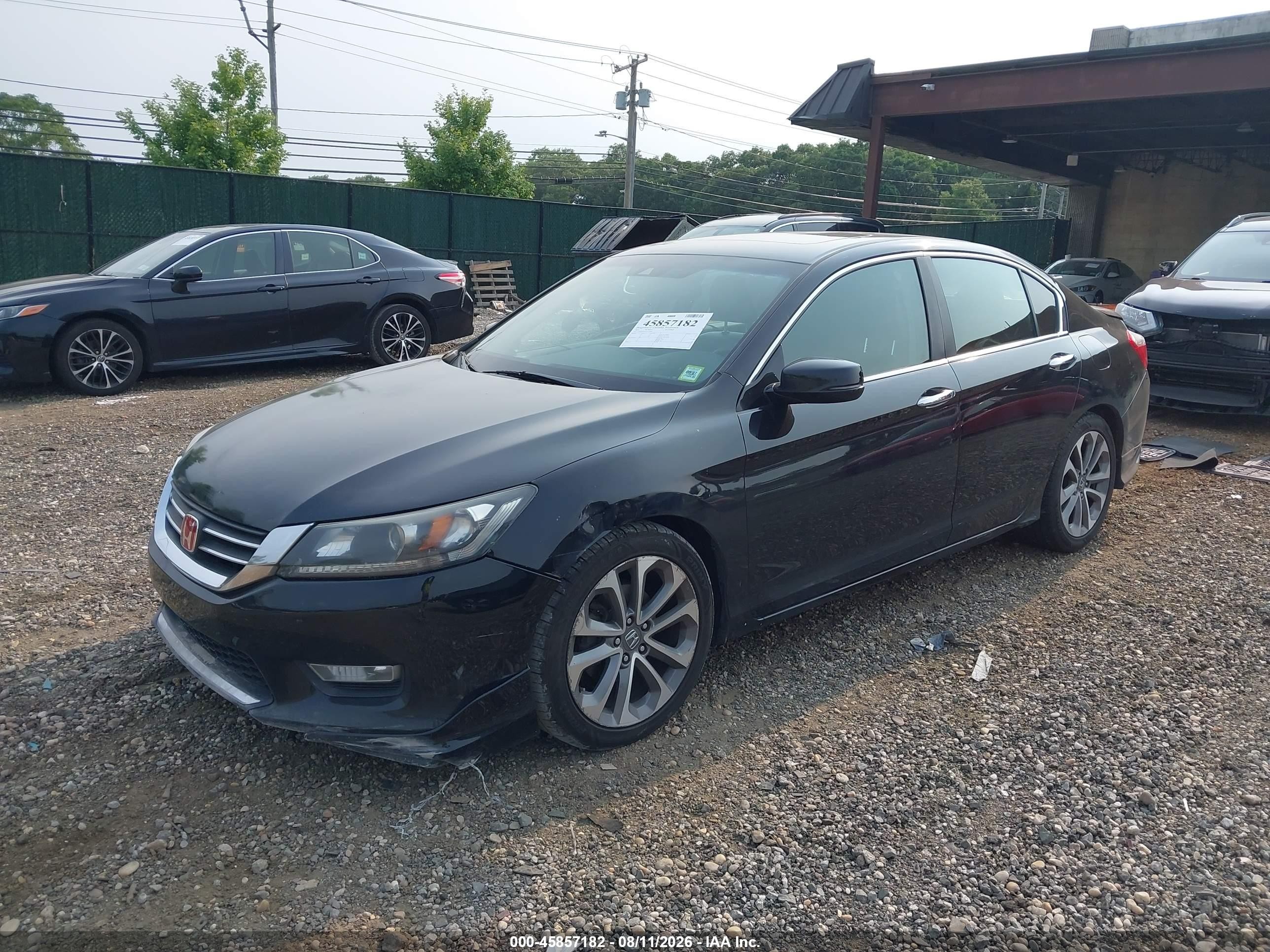 2013 Honda Accord Ex-l Black vin: 1HGCR2F81DA155489