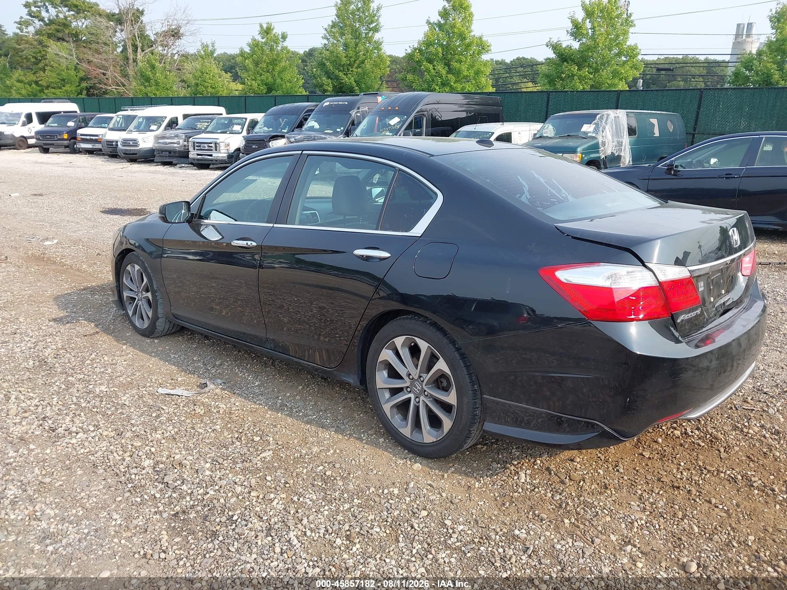 2013 Honda Accord Ex-l Black vin: 1HGCR2F81DA155489