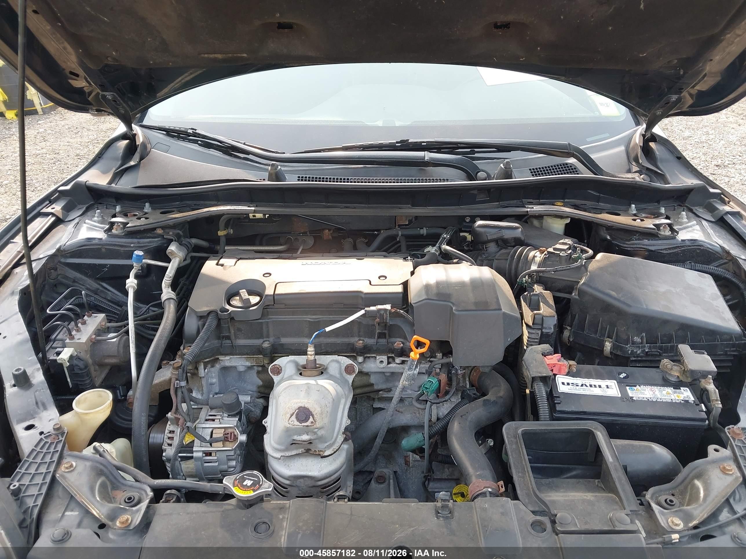 2013 Honda Accord Ex-l Black vin: 1HGCR2F81DA155489