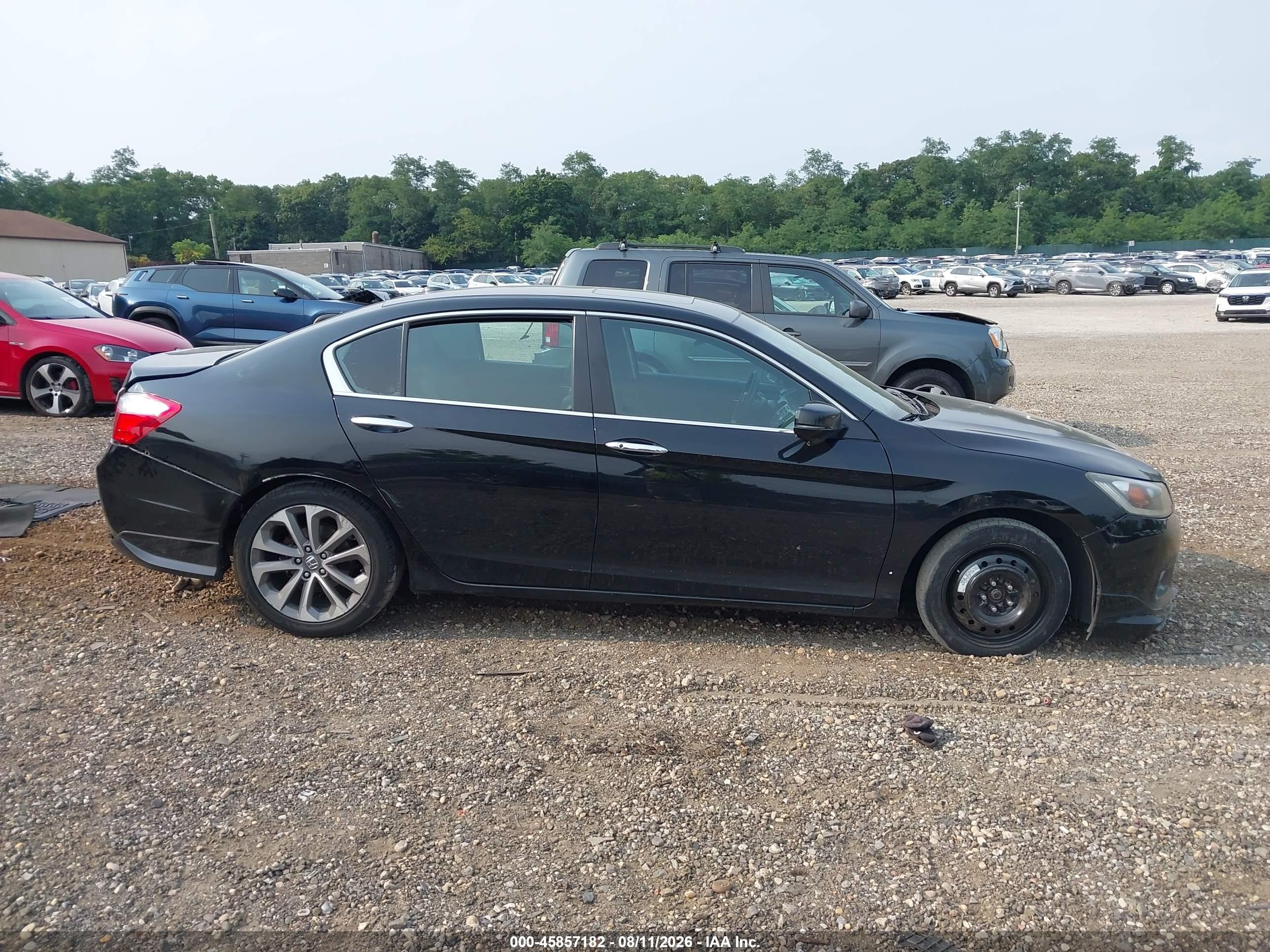 2013 Honda Accord Ex-l Black vin: 1HGCR2F81DA155489