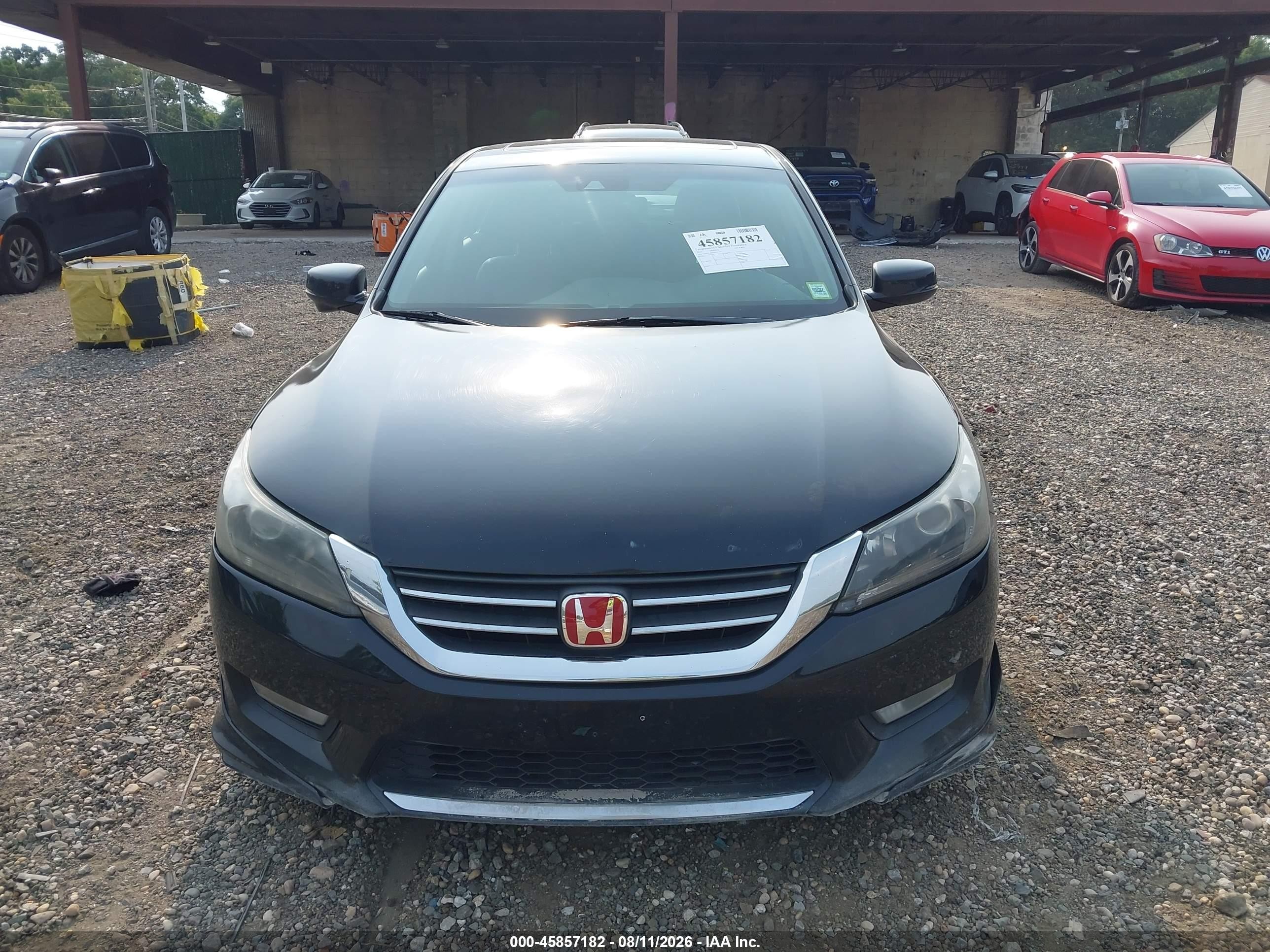2013 Honda Accord Ex-l Black vin: 1HGCR2F81DA155489