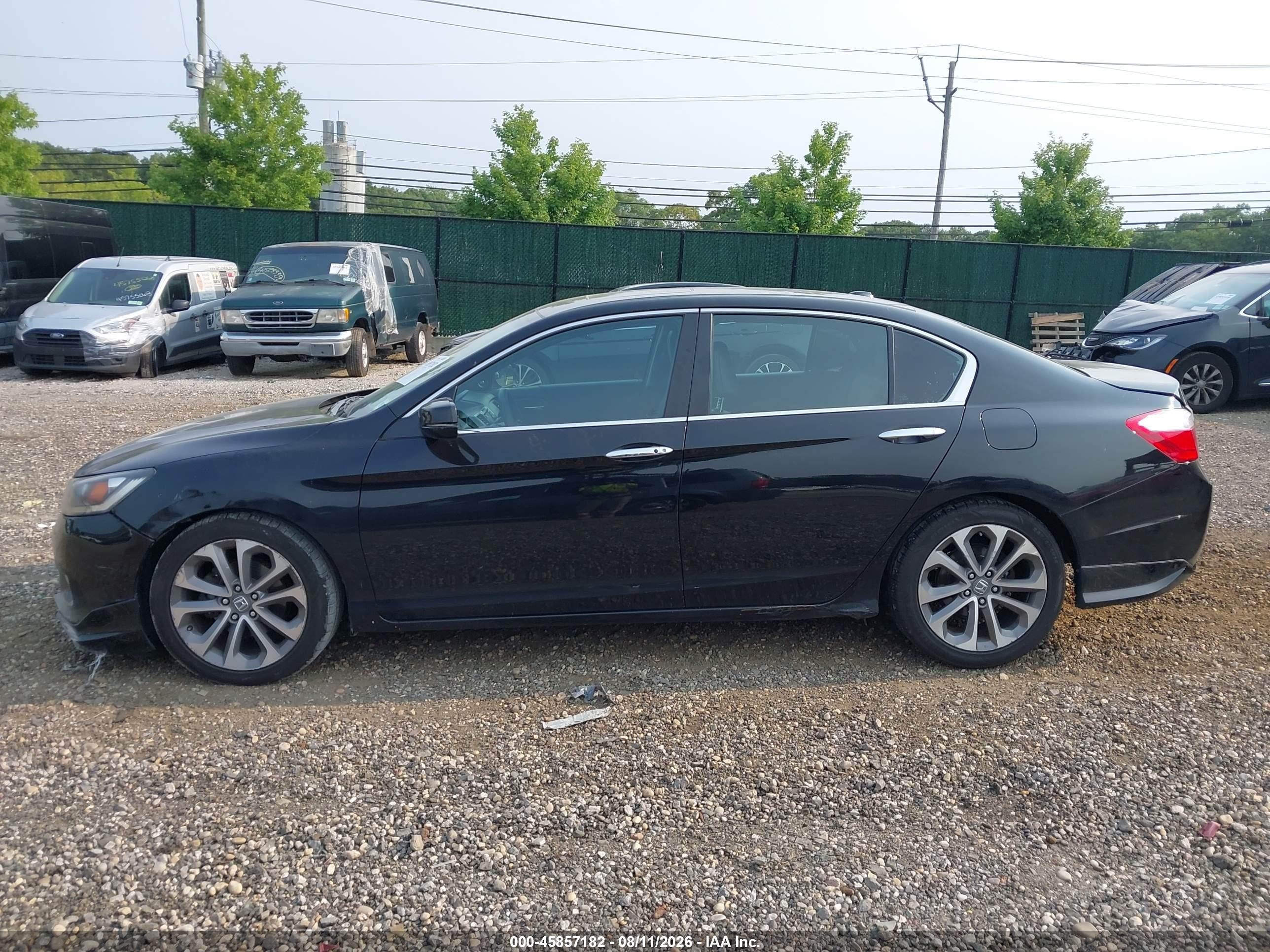 2013 Honda Accord Ex-l Black vin: 1HGCR2F81DA155489