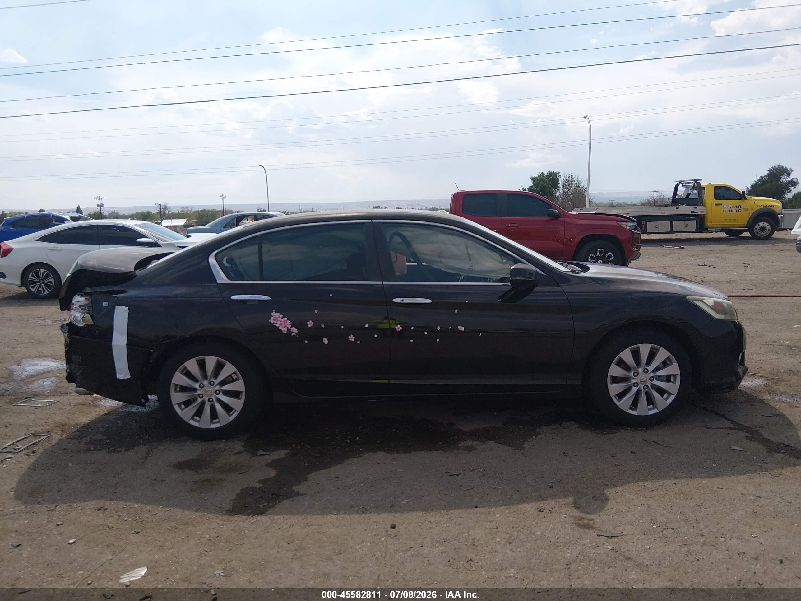 2013 Honda Accord Ex-l Black vin: 1HGCR2F81DA184748