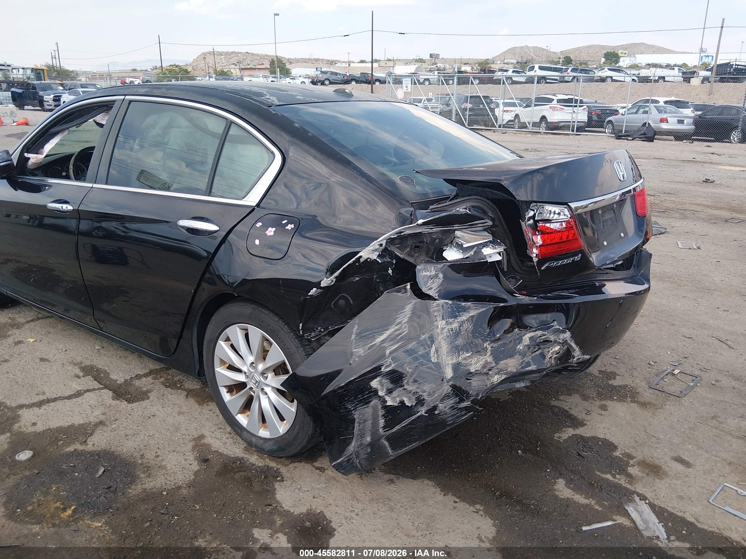 2013 Honda Accord Ex-l Black vin: 1HGCR2F81DA184748