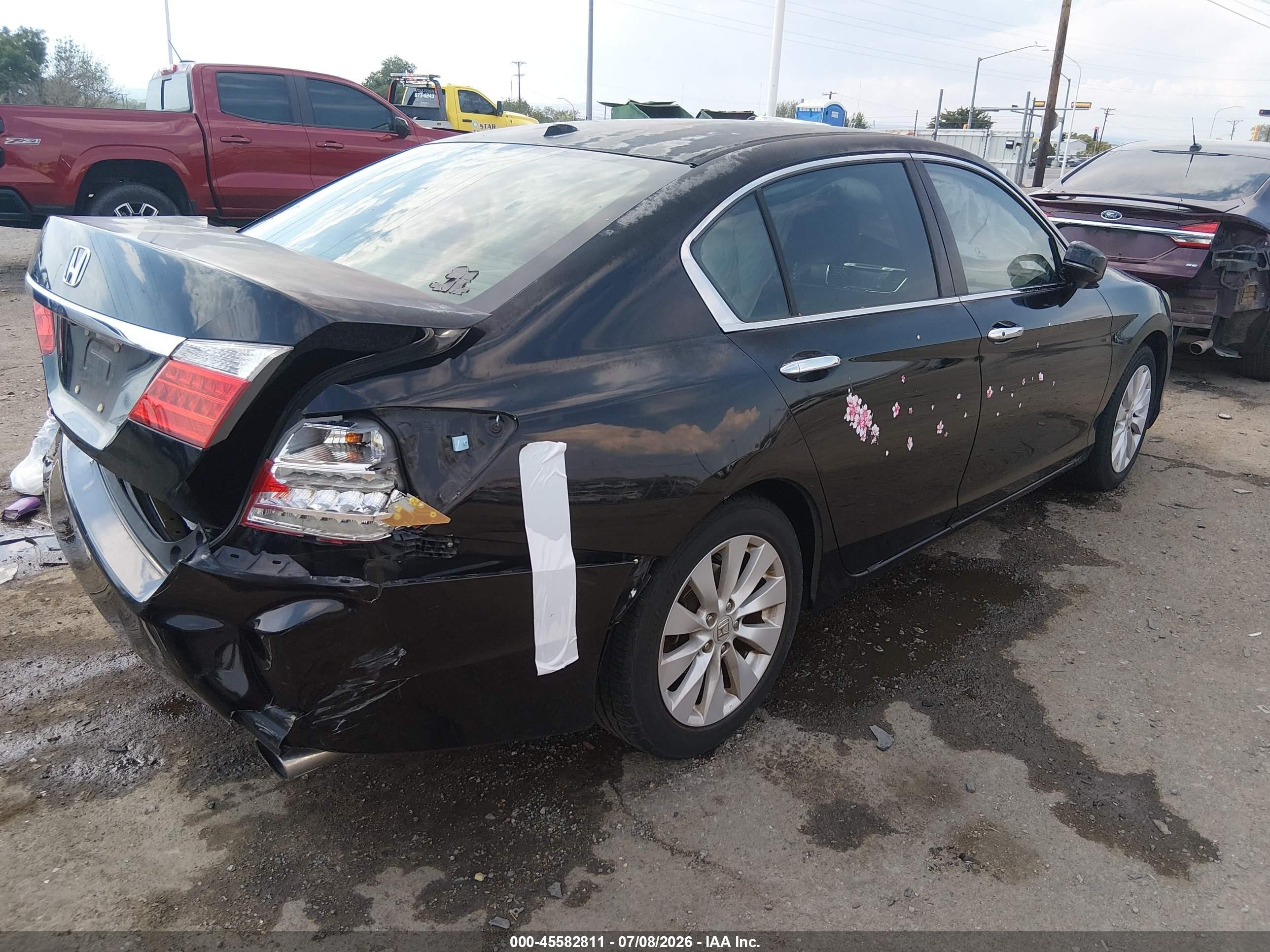 2013 Honda Accord Ex-l Black vin: 1HGCR2F81DA184748