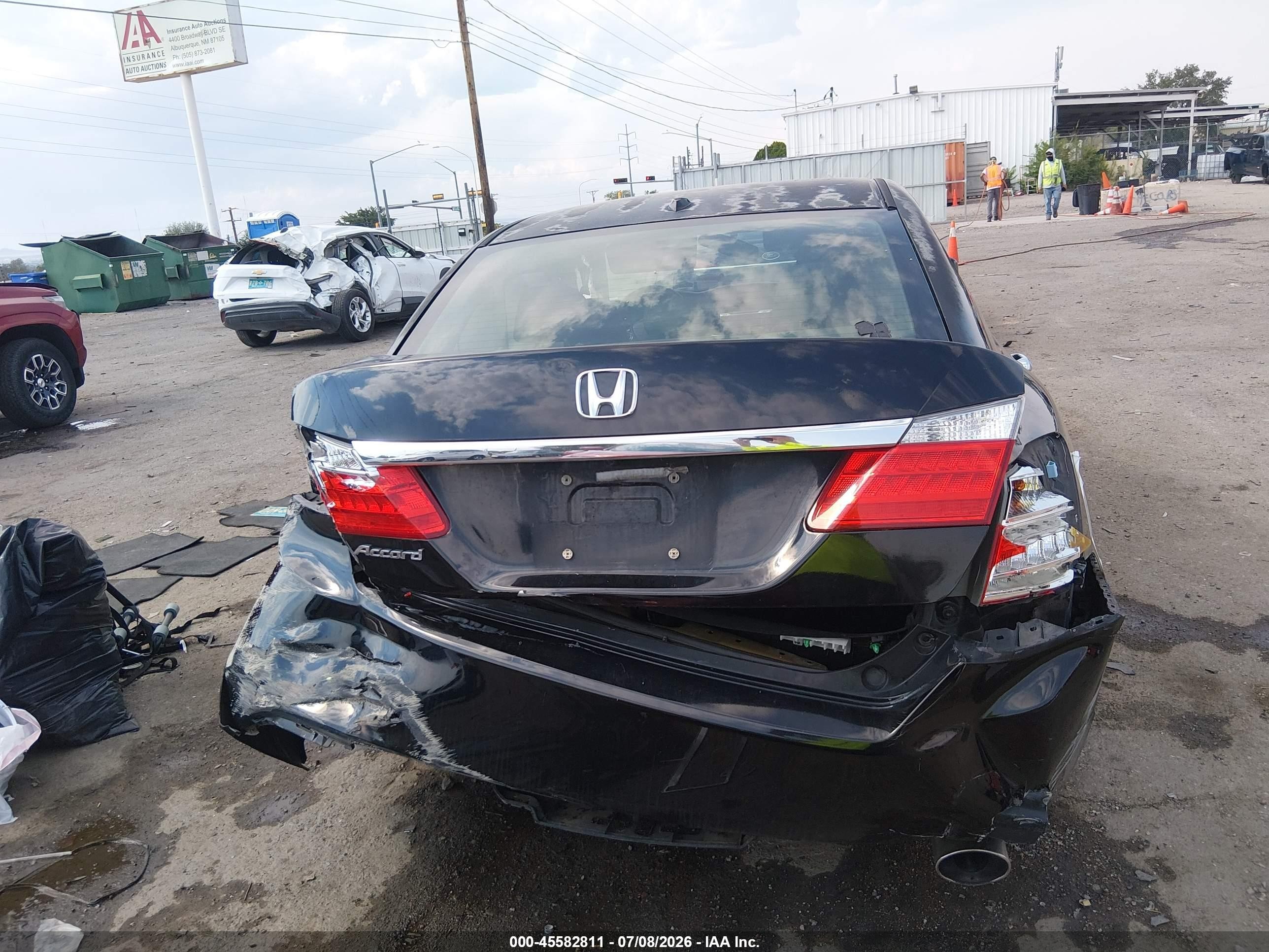 2013 Honda Accord Ex-l Black vin: 1HGCR2F81DA184748