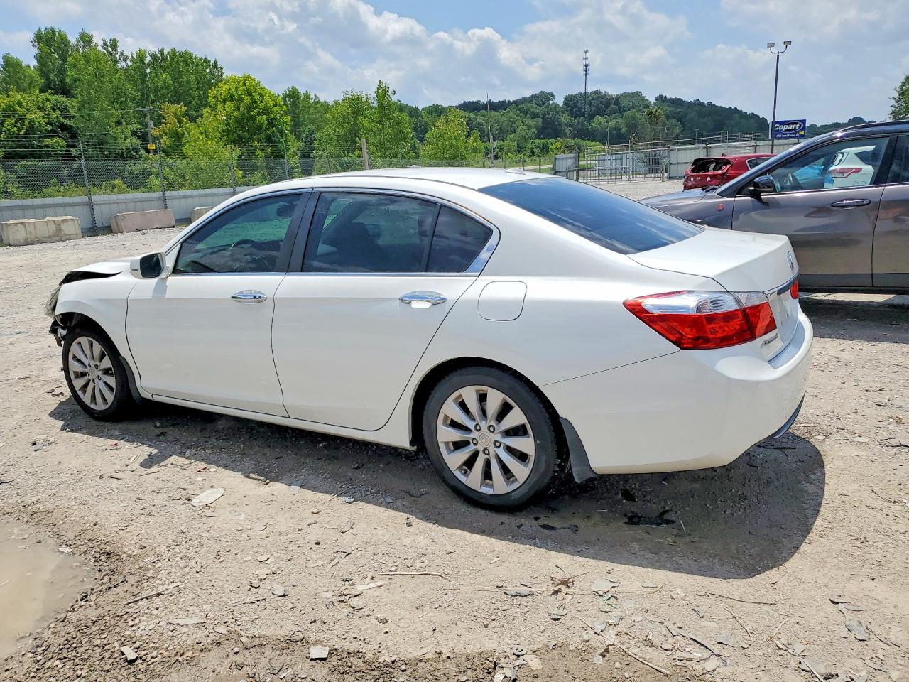 2013 Honda Accord Exl White vin: 1HGCR2F81DA195815