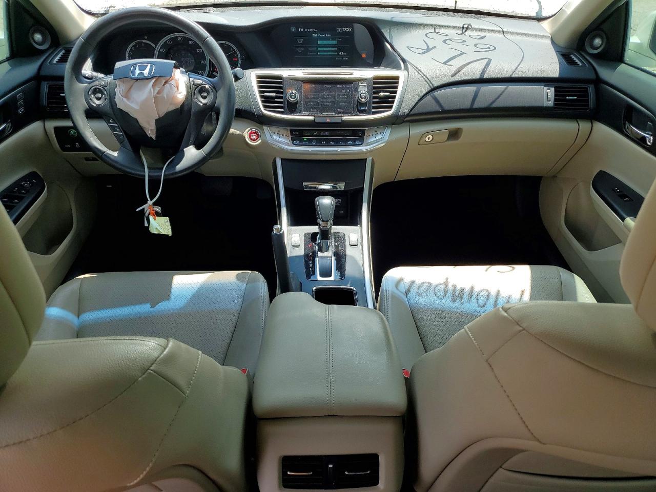2013 Honda Accord Exl White vin: 1HGCR2F81DA195815