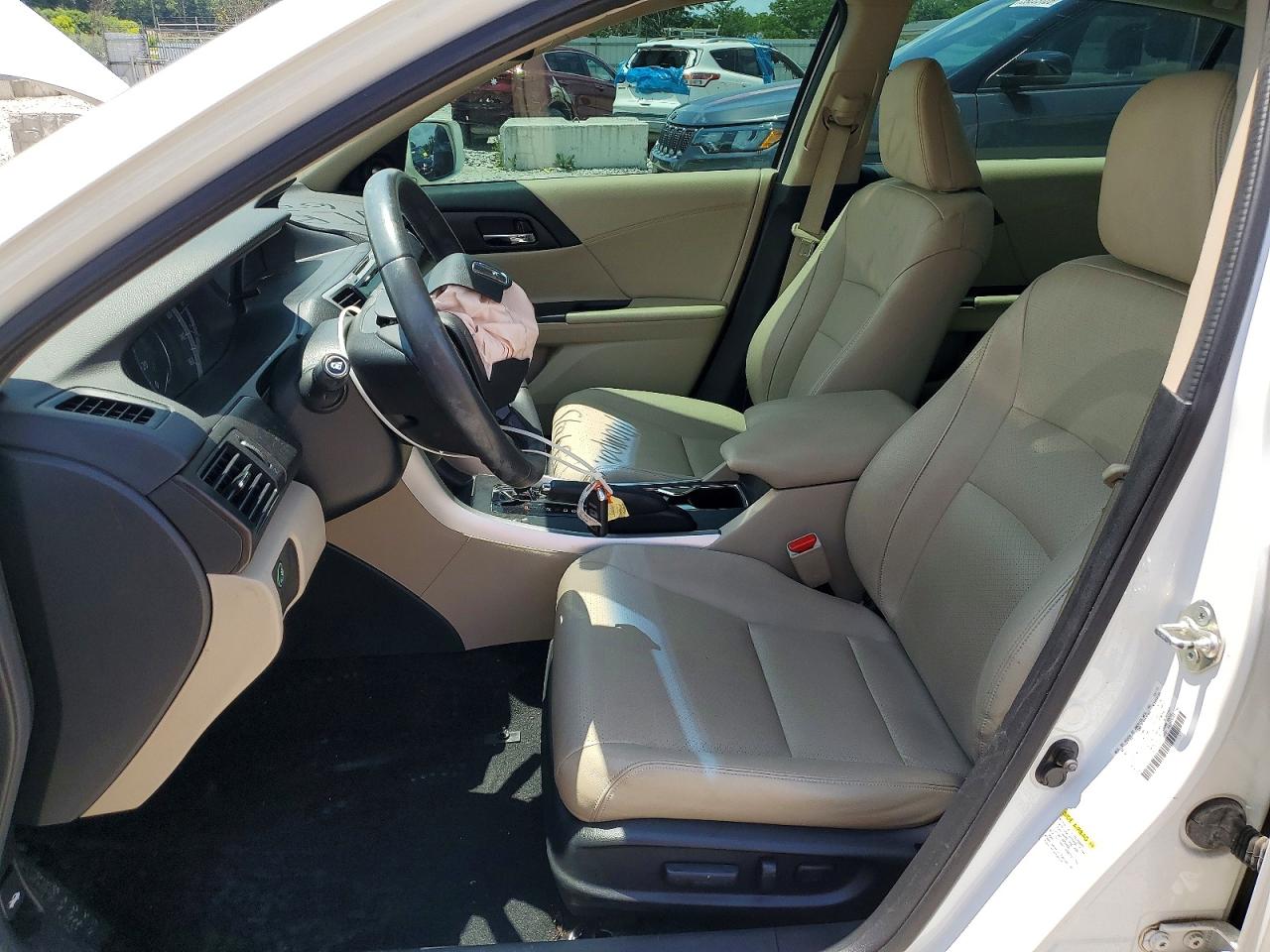 2013 Honda Accord Exl White vin: 1HGCR2F81DA195815