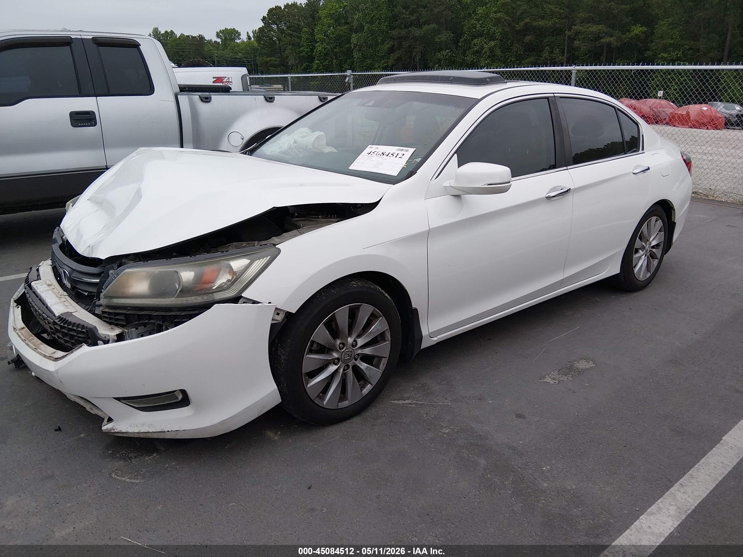 2013 Honda Accord Ex-l Белый vin: 1HGCR2F81DA213911