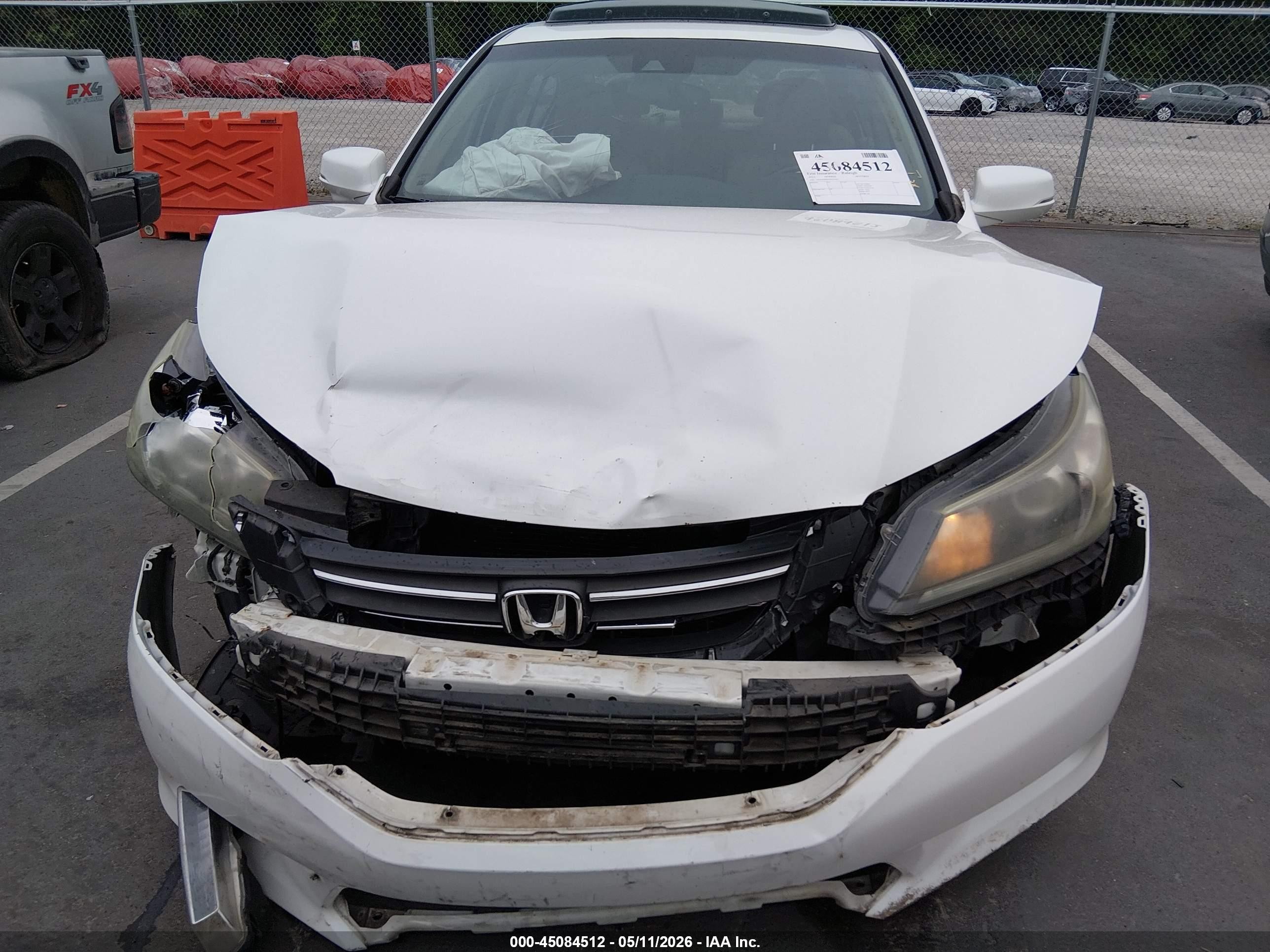 2013 Honda Accord Ex-l Белый vin: 1HGCR2F81DA213911