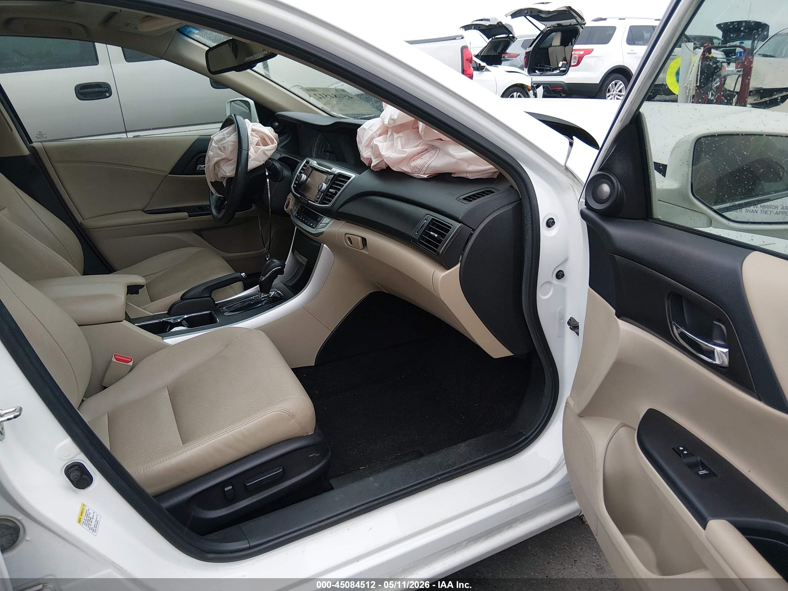 2013 Honda Accord Ex-l Белый vin: 1HGCR2F81DA213911