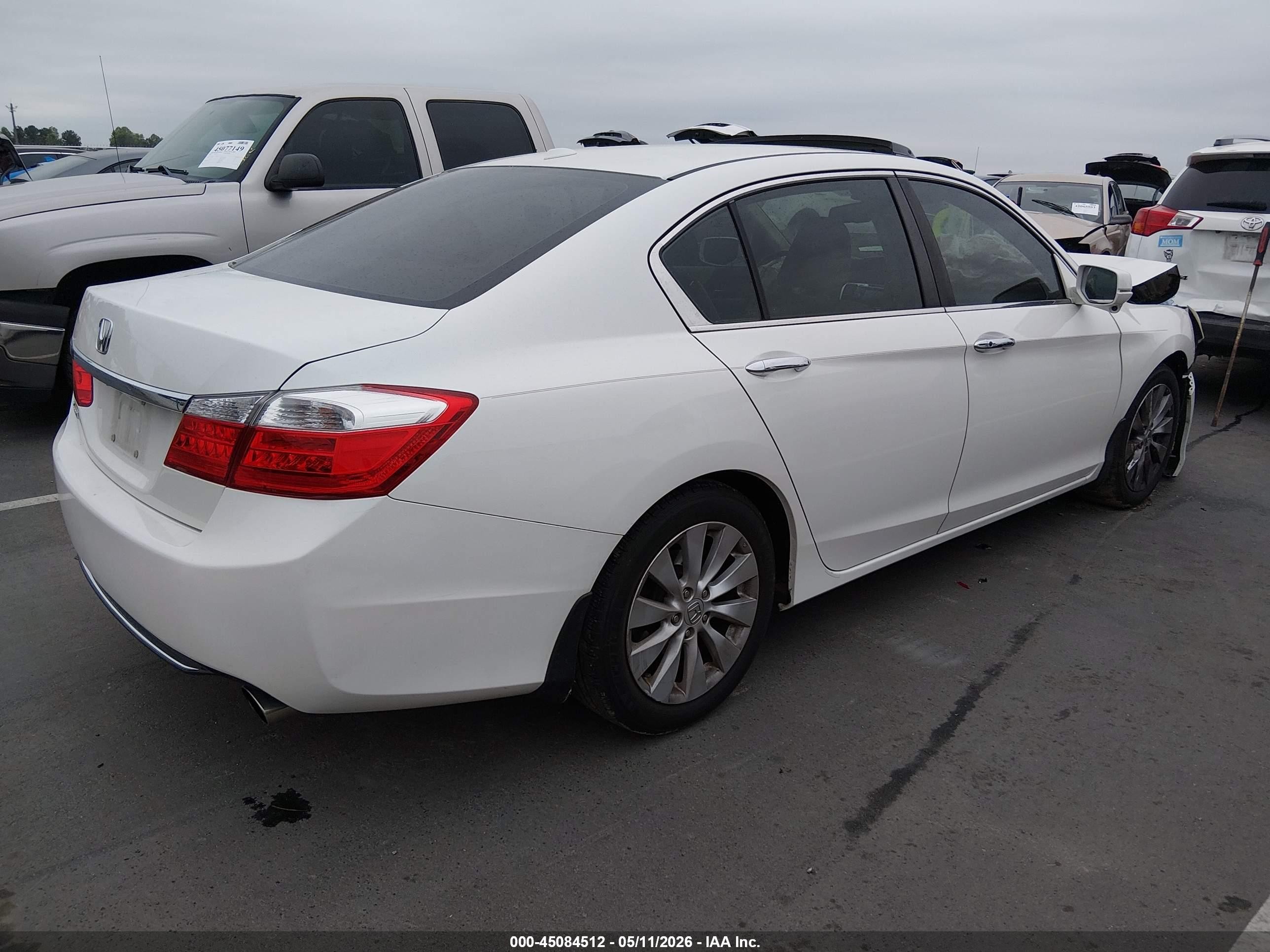 2013 Honda Accord Ex-l Белый vin: 1HGCR2F81DA213911